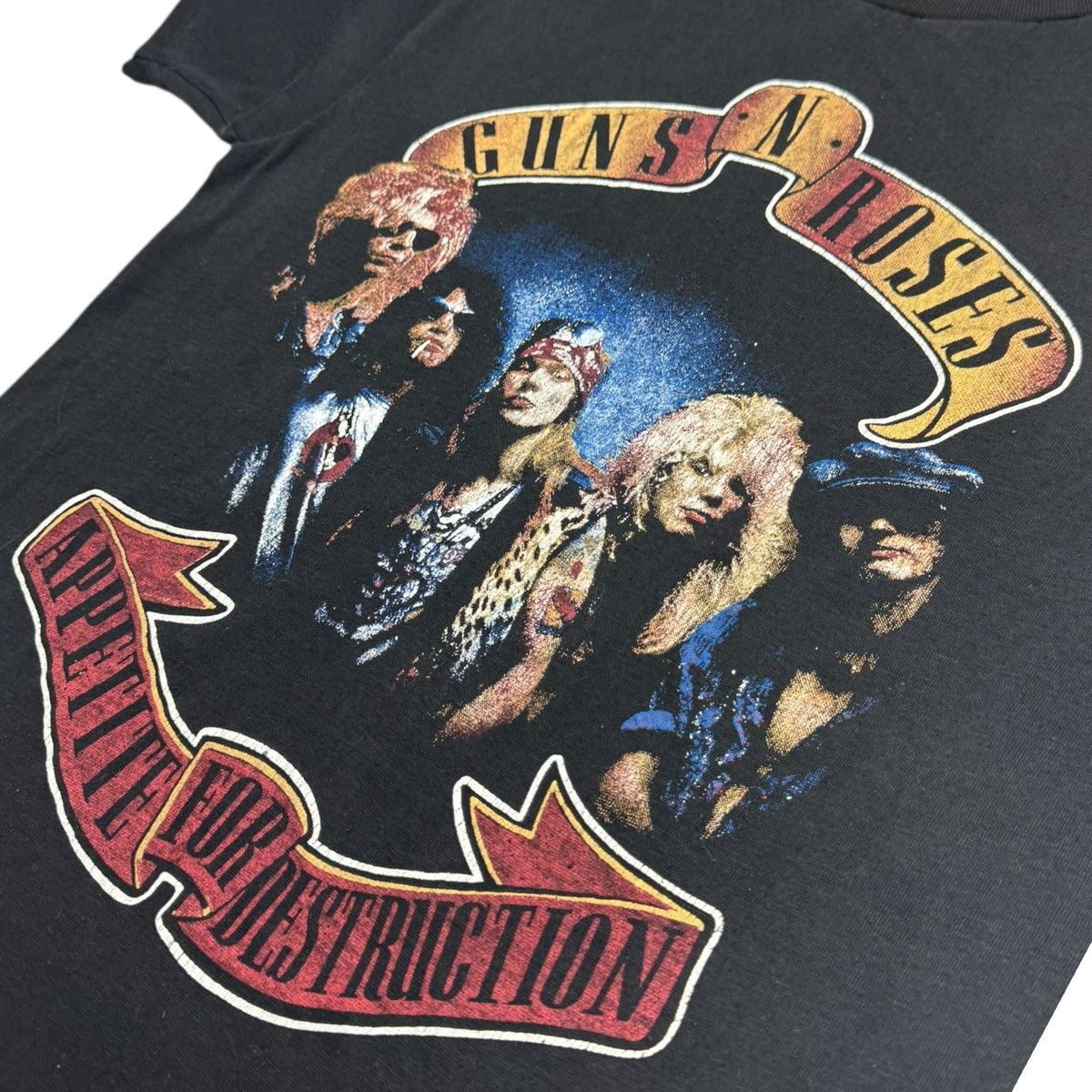 Band Tees VERY RARE 1980s Guns N Roses Appetite For Destruction Tee Size US M / EU 48-50 / 2 - 4 Thumbnail