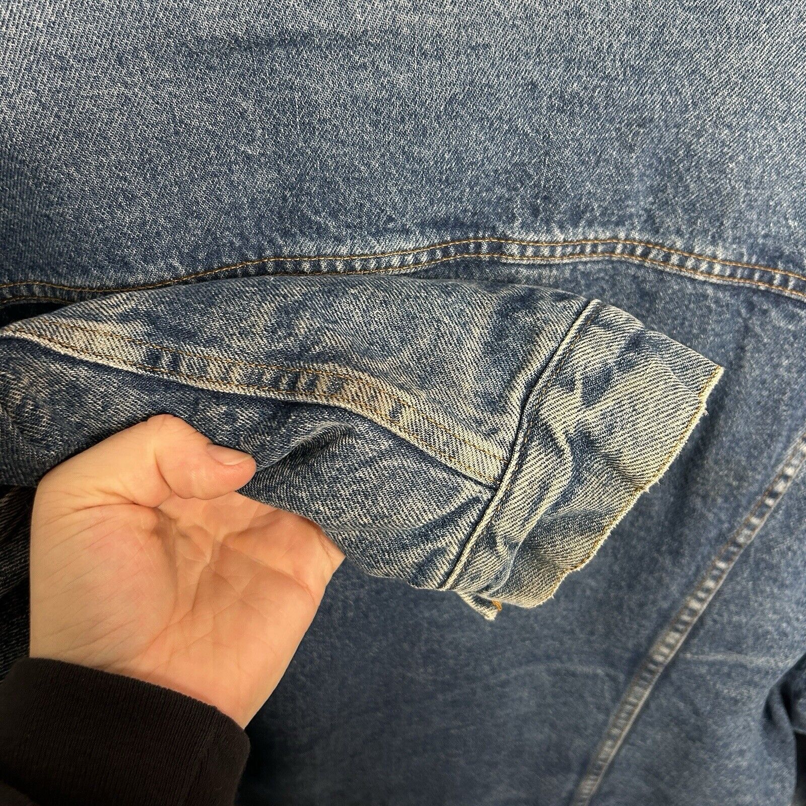 Levi's Vintage Levi’s Sherpa Lined Denim Trucker Jacket 70608 0216 Size US L / EU 52-54 / 3 - 4 Thumbnail