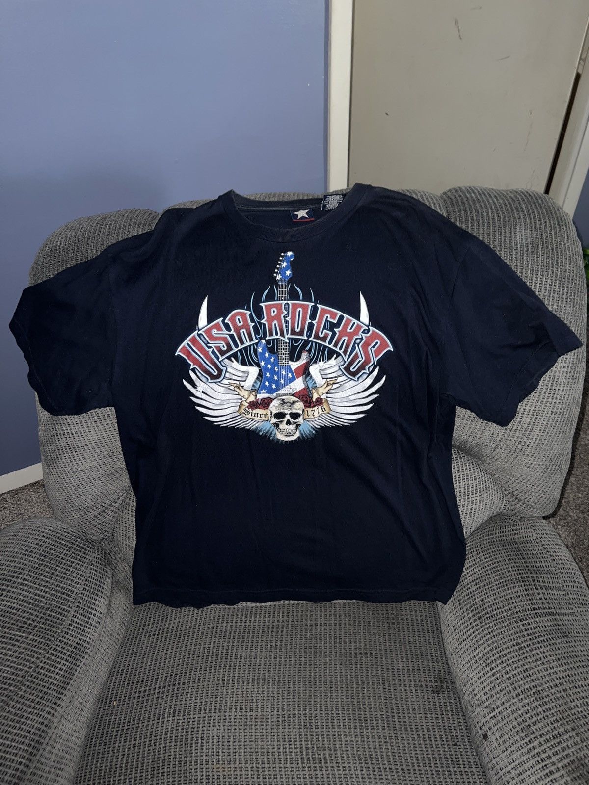 Hypebeast USA Rocks Since 1776 Tee Size US XL / EU 56 / 4 - 1 Thumbnail