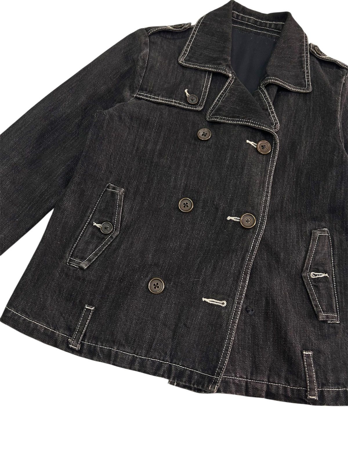 Japanese Brand × Vintage 💥vintage japanese denim jacket punk style Size US S / EU 44-46 / 1 - 6 Thumbnail