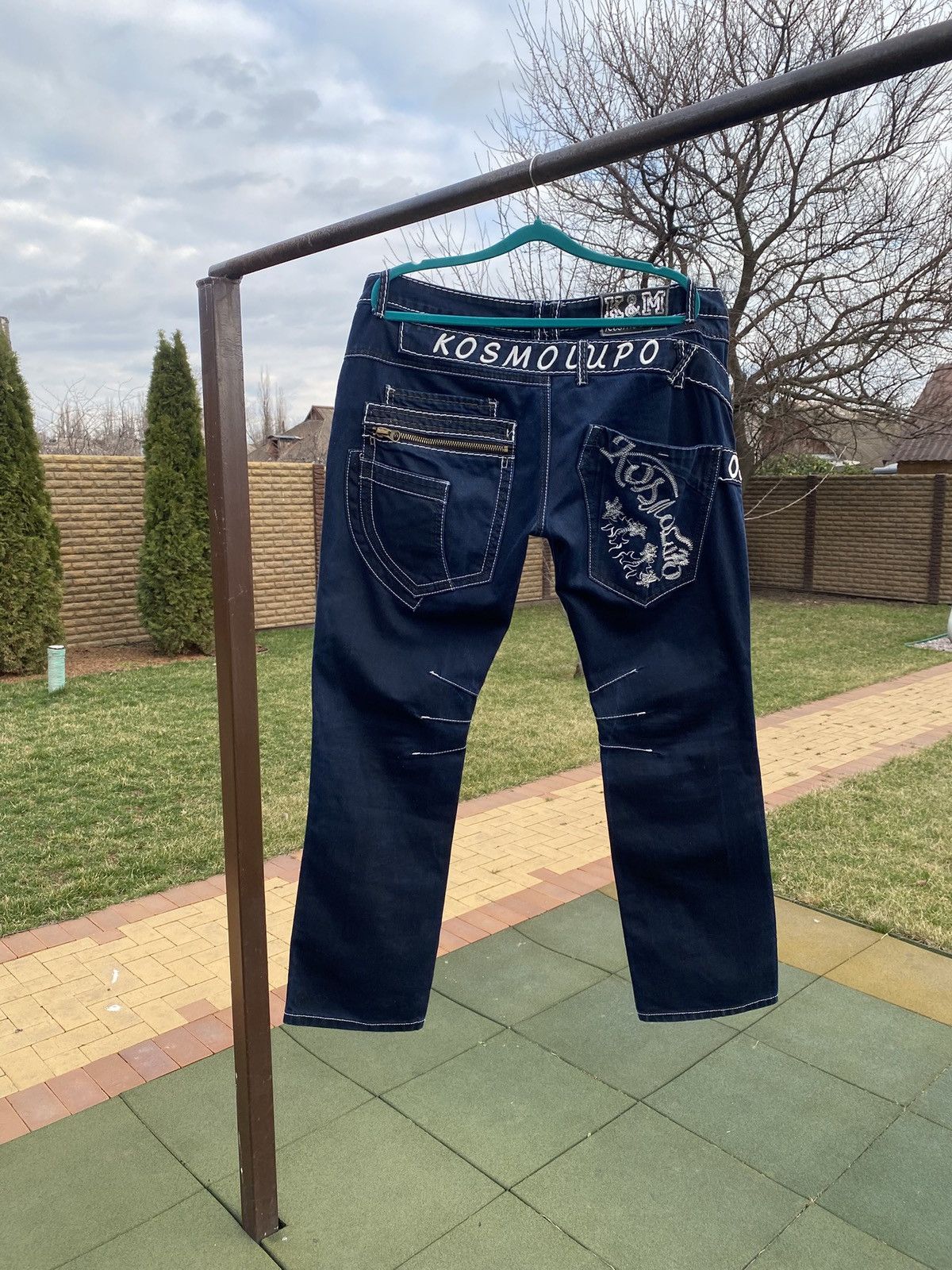 Japanese Brand × Vintage Vintage Japanese brand Cosmolupo y2k biker denim jeans Size US 40 / EU 56 - 5 Thumbnail