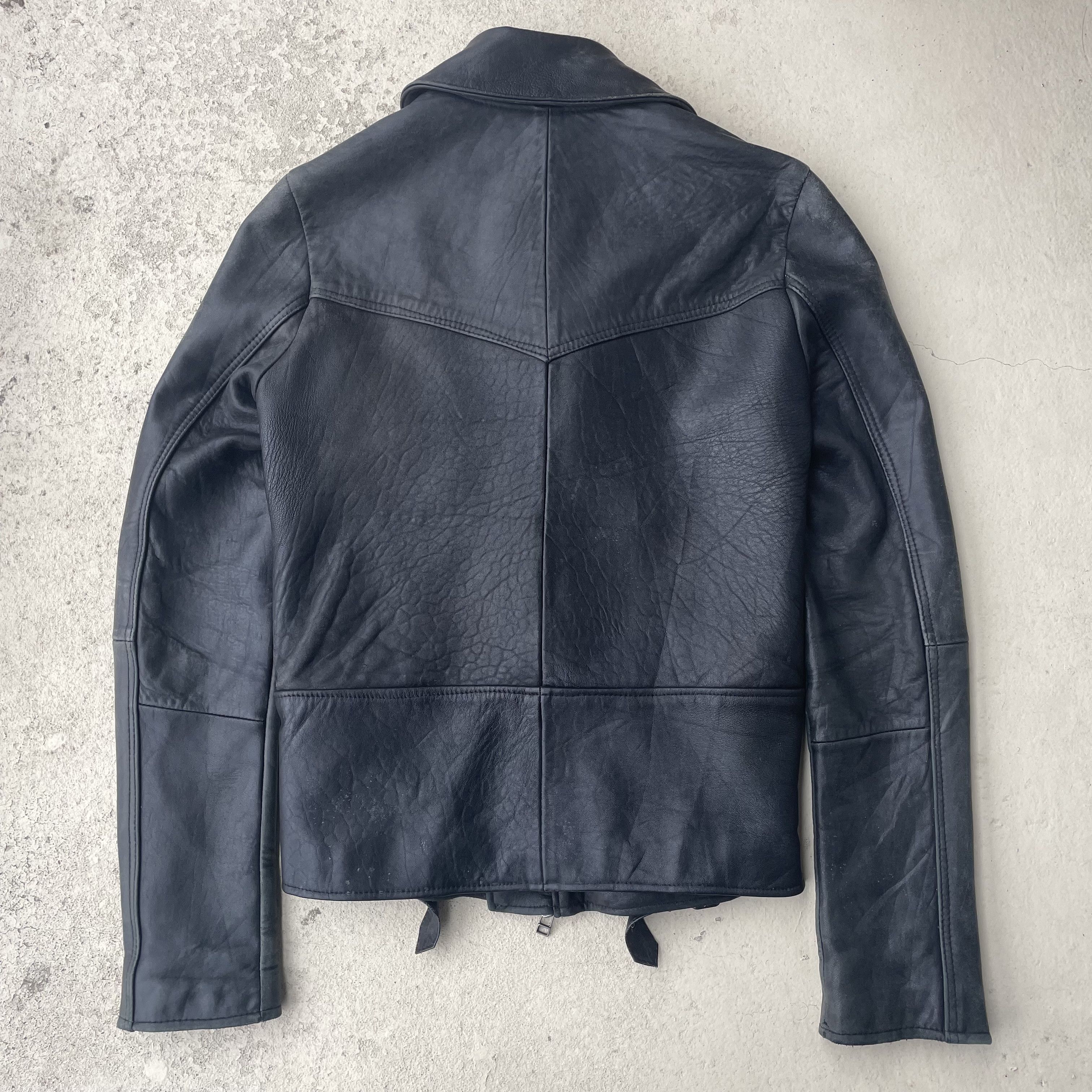 Japanese Brand Vintage EINS Japan Multi-Buckle Cowhide Double Rider Jacket Size US XS / EU 42 / 0 - 6 Thumbnail
