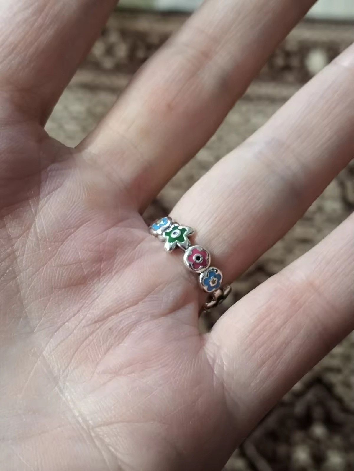 Jewelry × Vintage Flolwer Adjustable Ring Size ONE SIZE - 7 Thumbnail