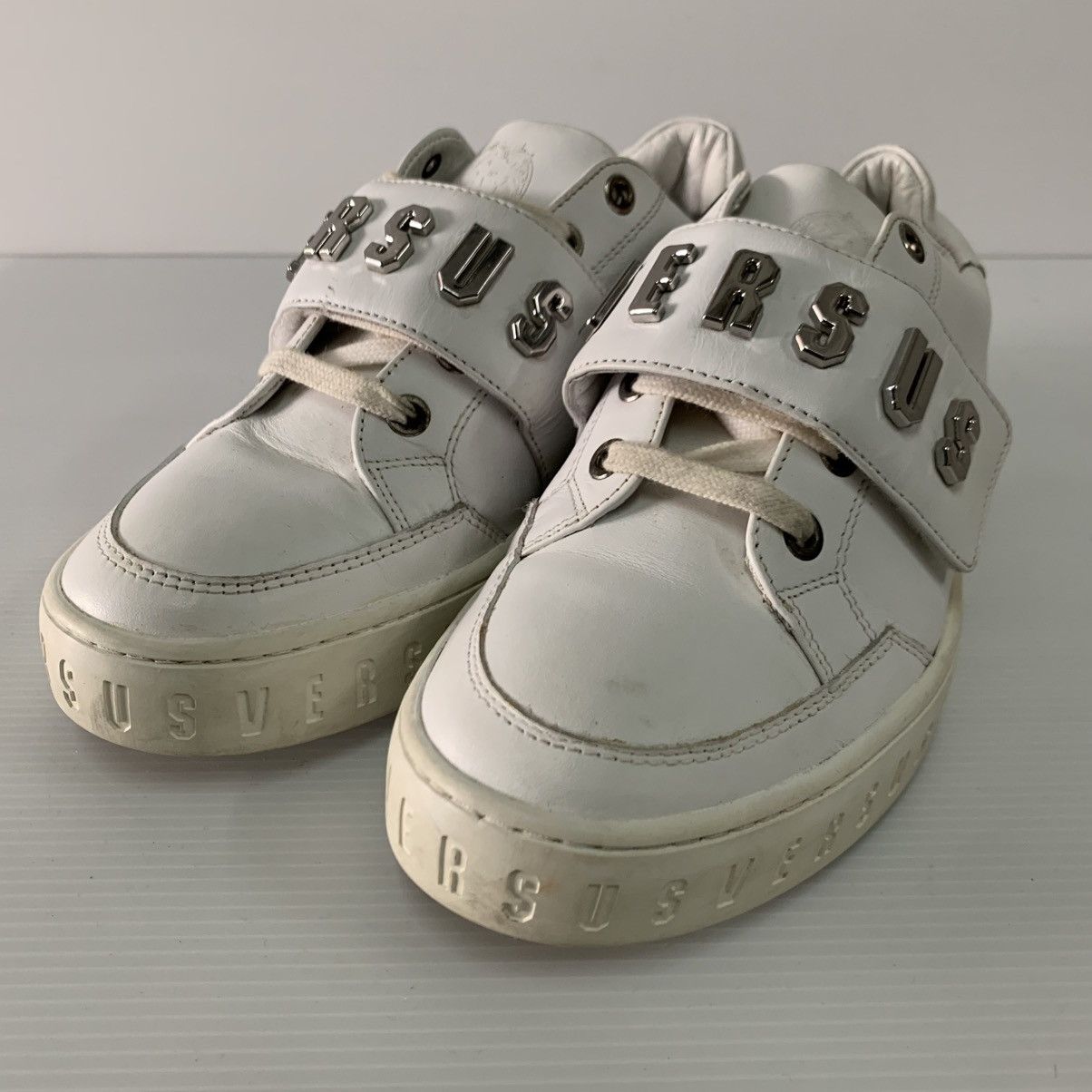 Versace Versus Versace Leather Shoes Size US 7 / IT 37 - 2 Thumbnail