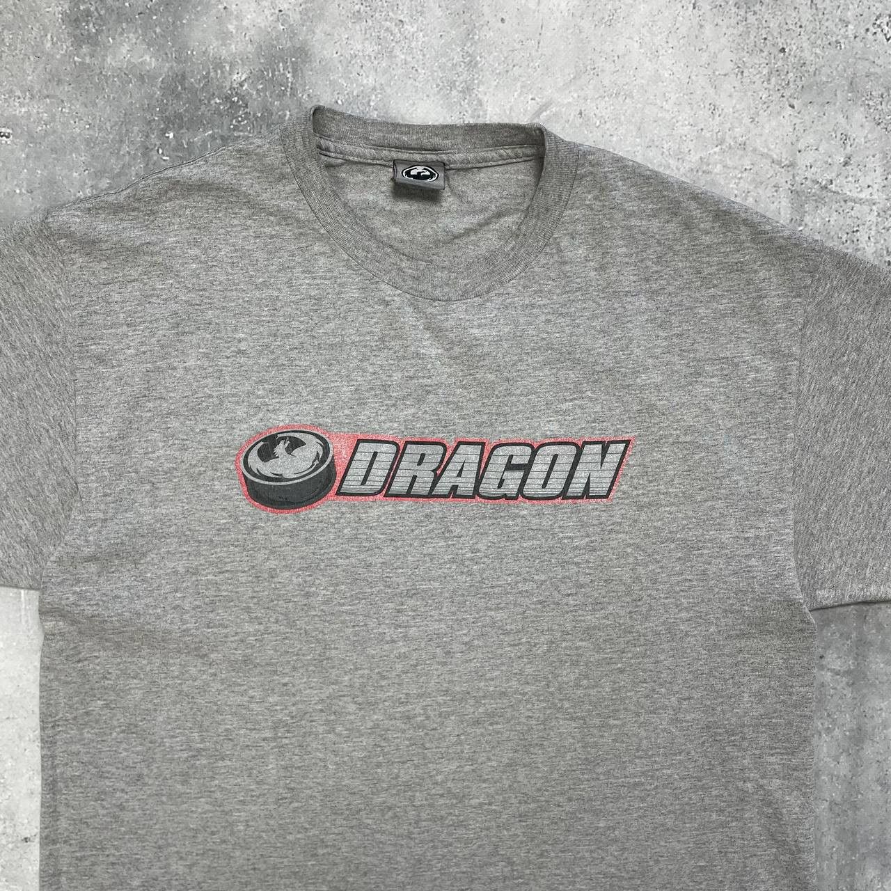 Vintage Vintage 2000s Dragon Skateboard T Shirt Gray Size L/XL Size US L / EU 52-54 / 3 - 3 Thumbnail
