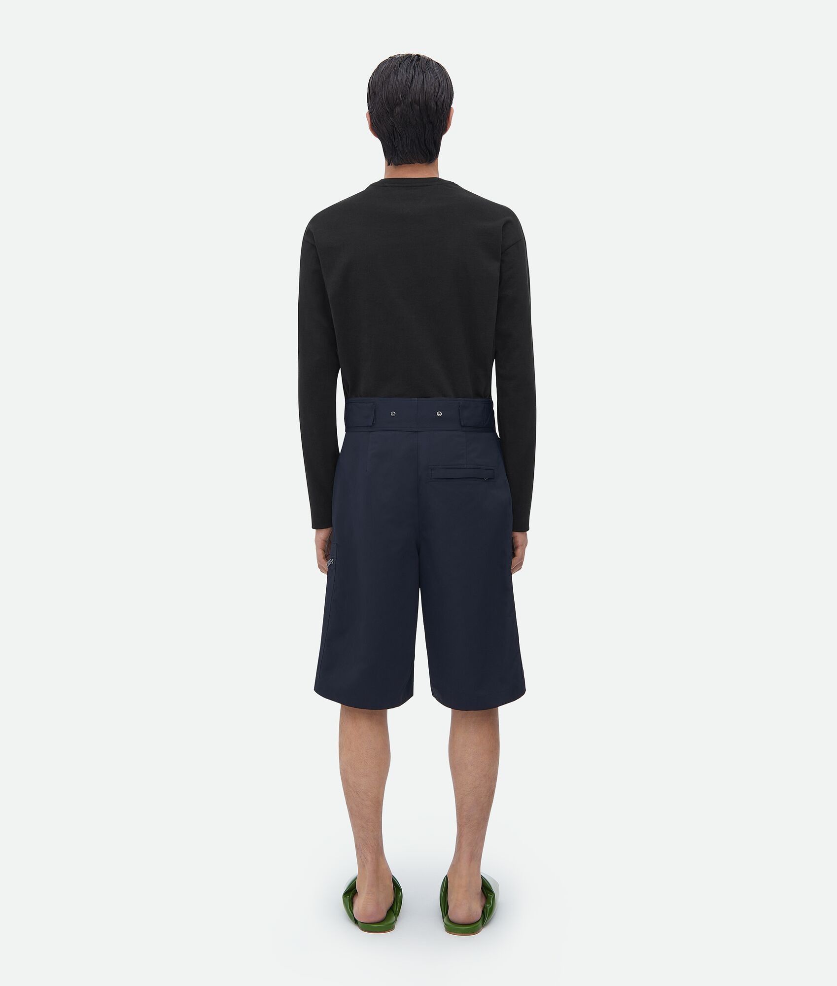 Bottega Veneta o1n1vont0625 Nylon Cargo Pant in Midnight Blue Size US 34 / EU 50 - 3 Thumbnail