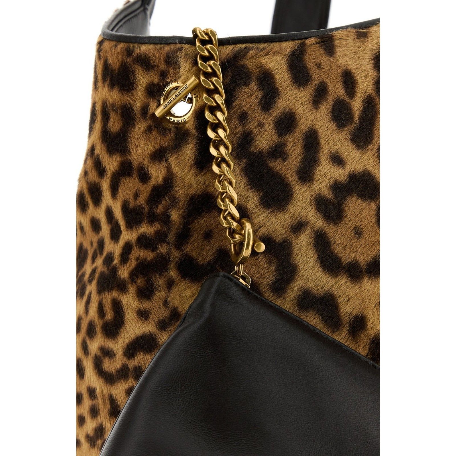 Saint Laurent Paris SAINT LAURENT $5500 Icare Medium Brown And Black Top Handle Size ONE SIZE - 4 Thumbnail