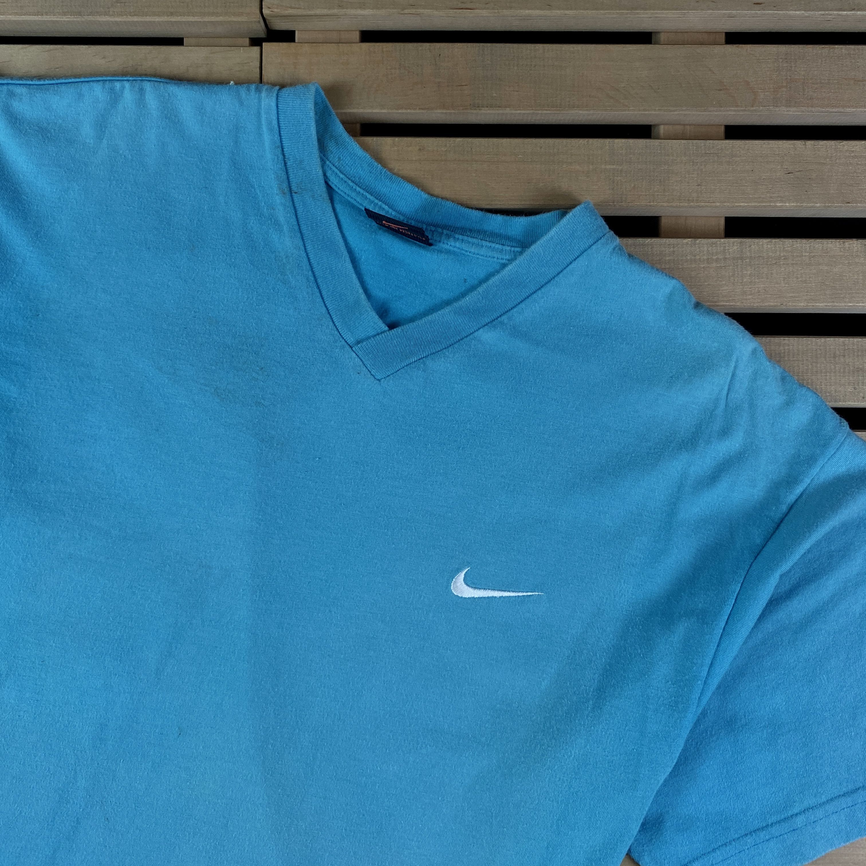 Nike Mens T Shirt Nike Vintage Swoosh Size M Blue Size US M / EU 48-50 / 2 - 2 Thumbnail