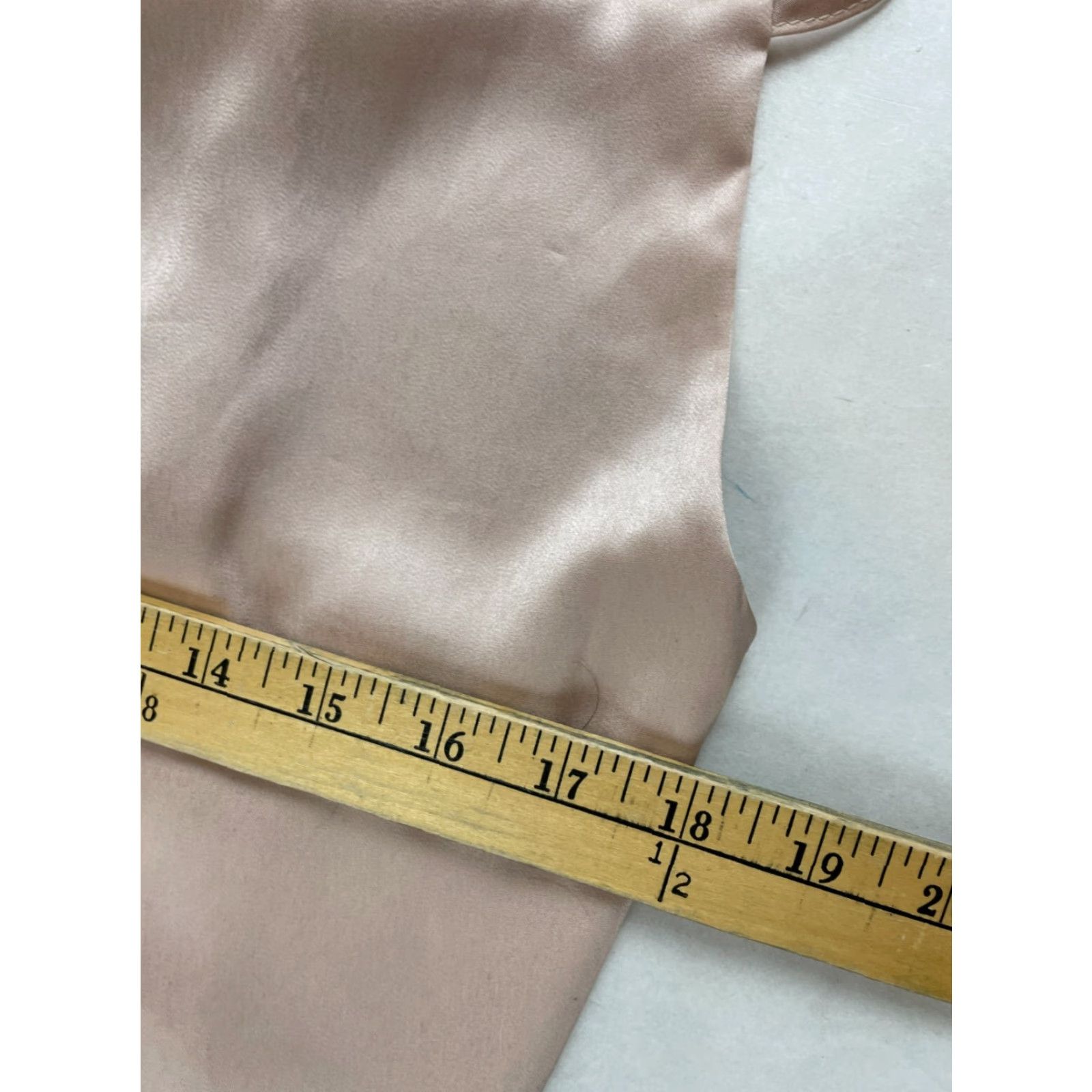 Shein SheIn Tank Top Women's L Tan Silky Sleeveless Adjustable Spaghetti Straps Shirt Adult Womens Regular Color Brown Pattern Solid Casual Modern 90s? Size L / US 10 / IT 46 - 3 Thumbnail