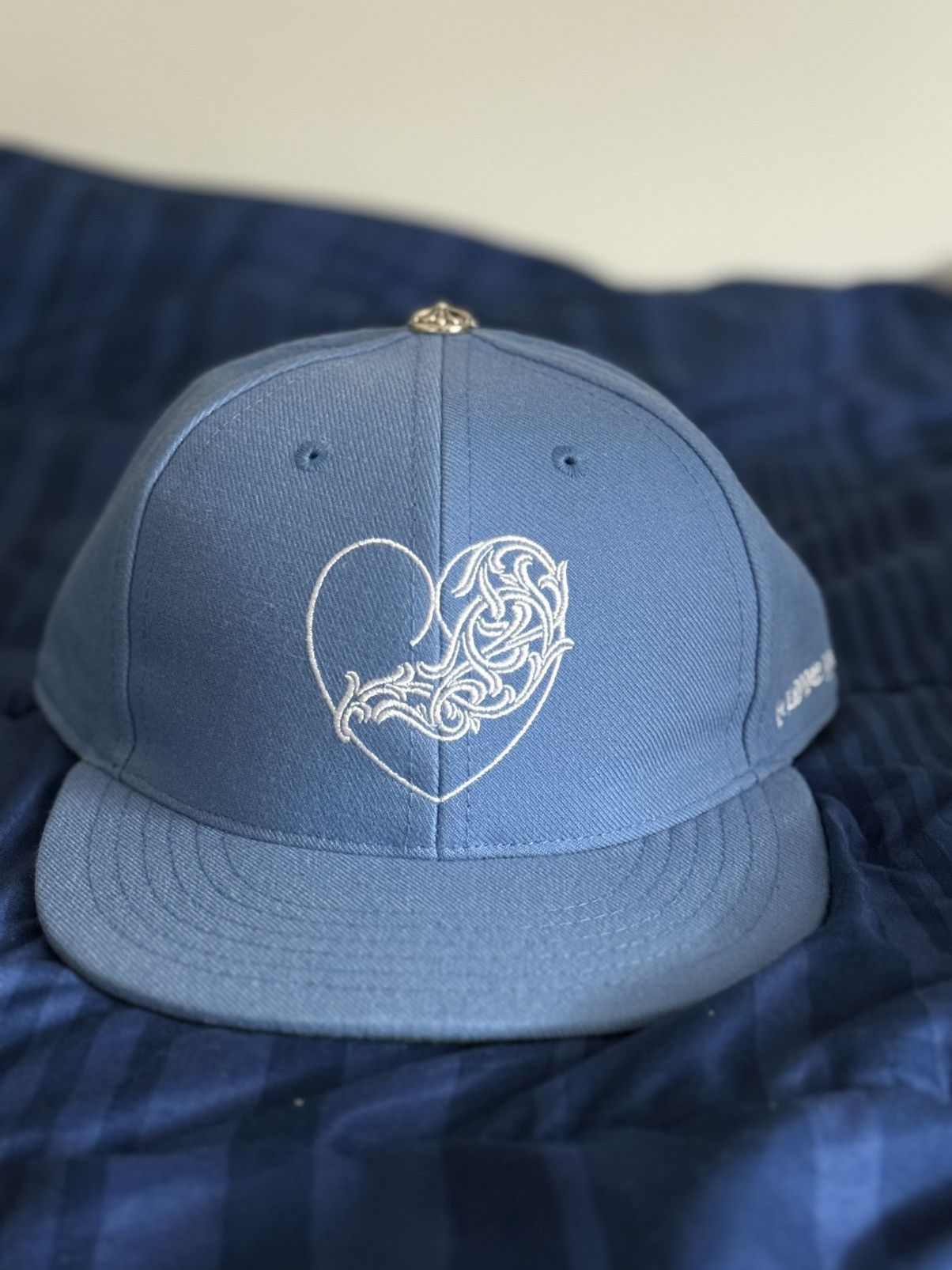 Chrome Hearts Baby Blue Heart “ Love You” Hat