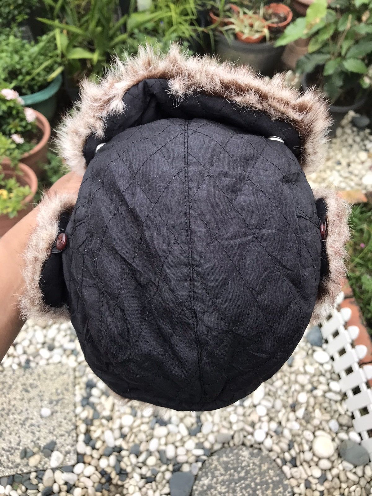 Other AUTHENTIC FUR TRIM WINTER TRAPPER HAT WITH EAR WARMER FLAPS Size ONE SIZE - 5 Thumbnail