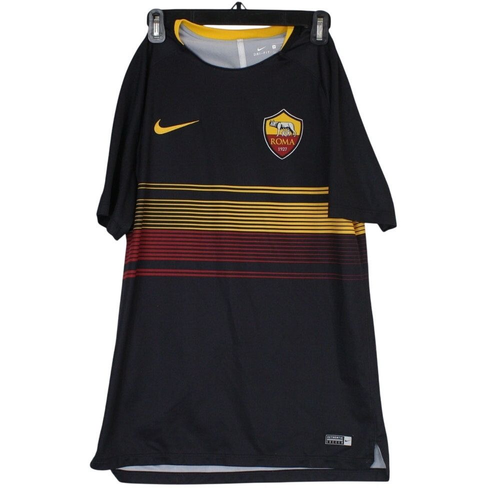 Nike Nike AS Roma Dri-FIT Soccer Jersey Black Mens Medium Size US M / EU 48-50 / 2 - 1 Thumbnail