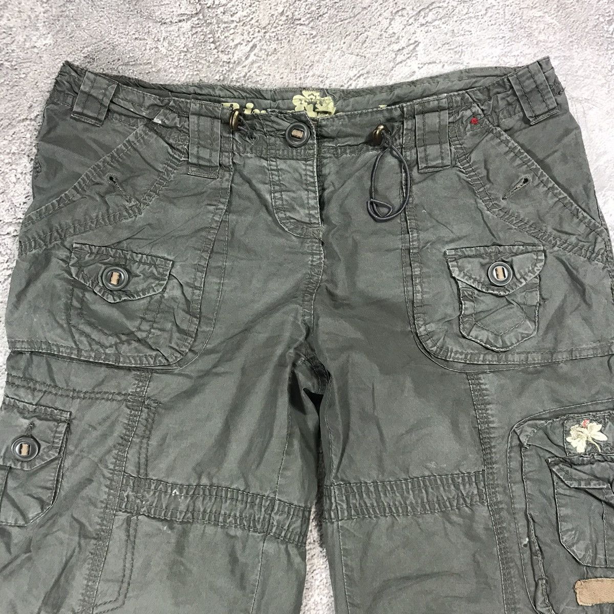 Vintage Vintage Y2K Baggy Cargo Pants Parachute Streetwear Logo 30 Size 30" / US 8 / IT 44 - 4 Thumbnail