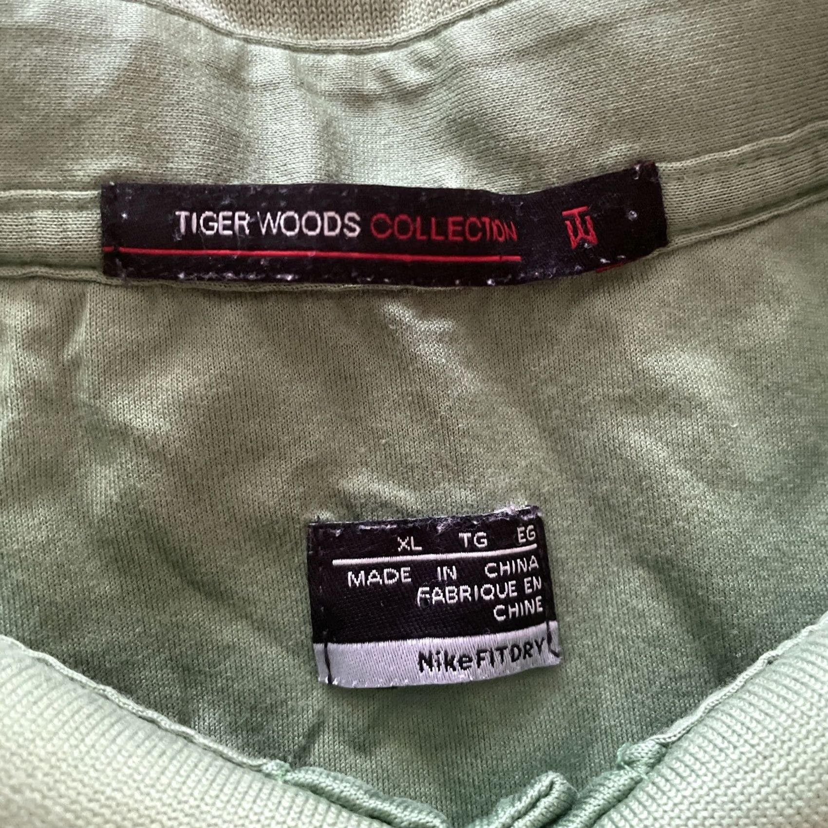 Nike Nike Tiger Woods Collection Polo Shirt Mens XL Green Short Sleeve Dri Fit Golf Size US XL / EU 56 / 4 - 3 Thumbnail