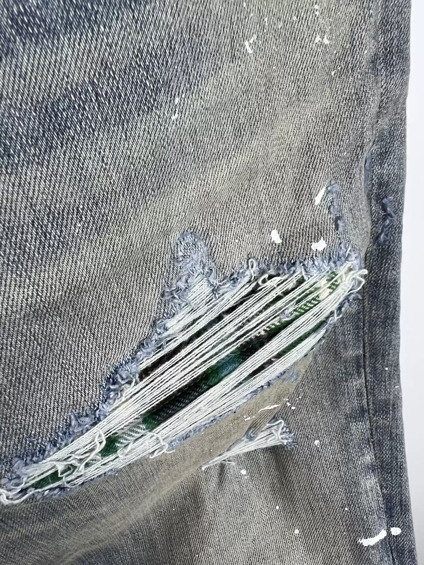 Amiri AMIRI Checked Destroyed Mx1 Jeans-2506 Size US 32 / EU 48 - 4 Thumbnail