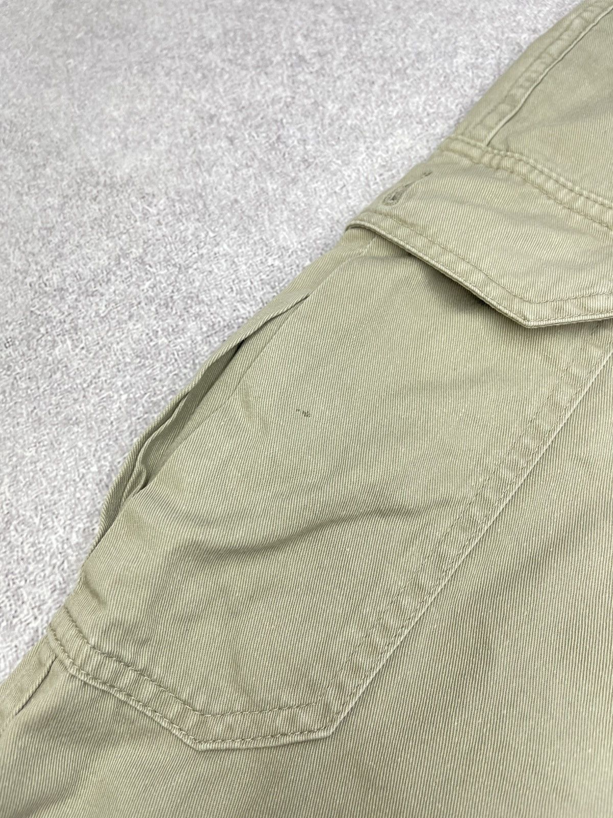 Vintage × Yves Saint Laurent Vintage Yves Saint Laurent Paris Cargo Pants Beige Designer Size US 36 / EU 52 - 13 Thumbnail