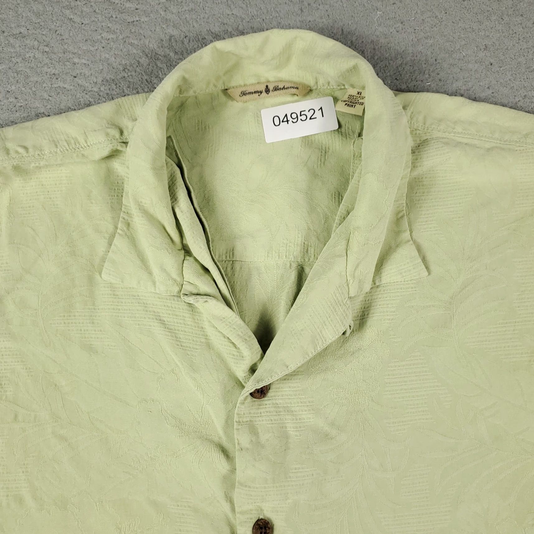 Tommy Bahama VINTAGE Tommy Bahama Shirt Mens XL Green Hawaiian Button-Up Short Sleeve Size US XL / EU 56 / 4 - 2 Thumbnail