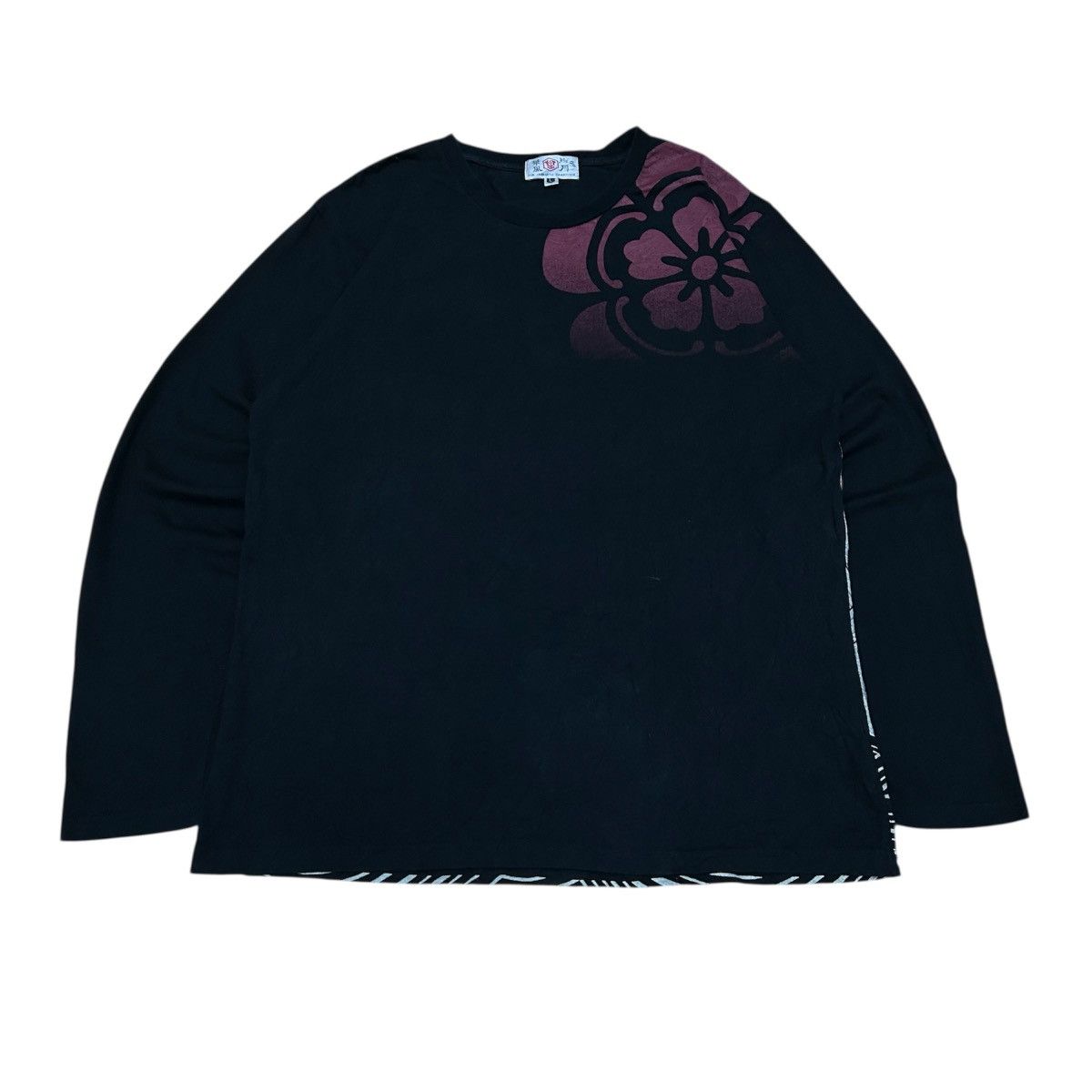 Japanese Brand Vintage Japanese Koi Fish Back Print Long Sleeve Tshirt Size US L / EU 52-54 / 3 - 2 Thumbnail