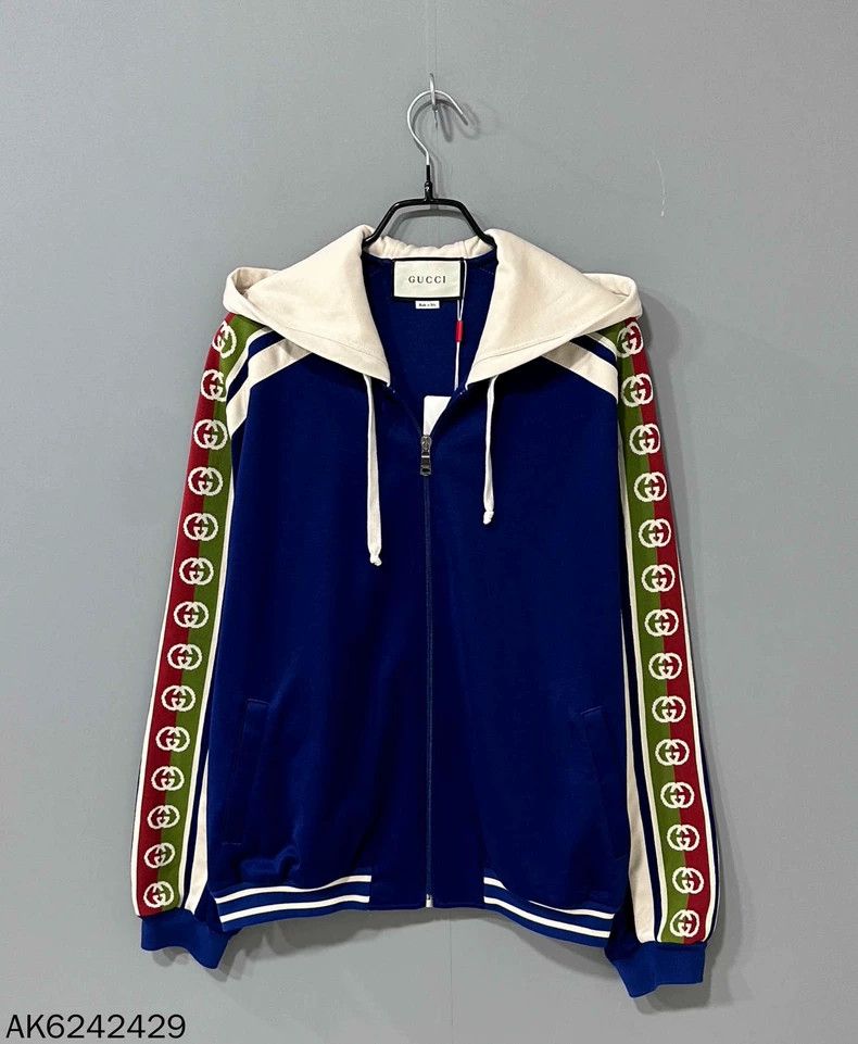 Gucci Double G string logo hooded jacket 2501-Nextarrow