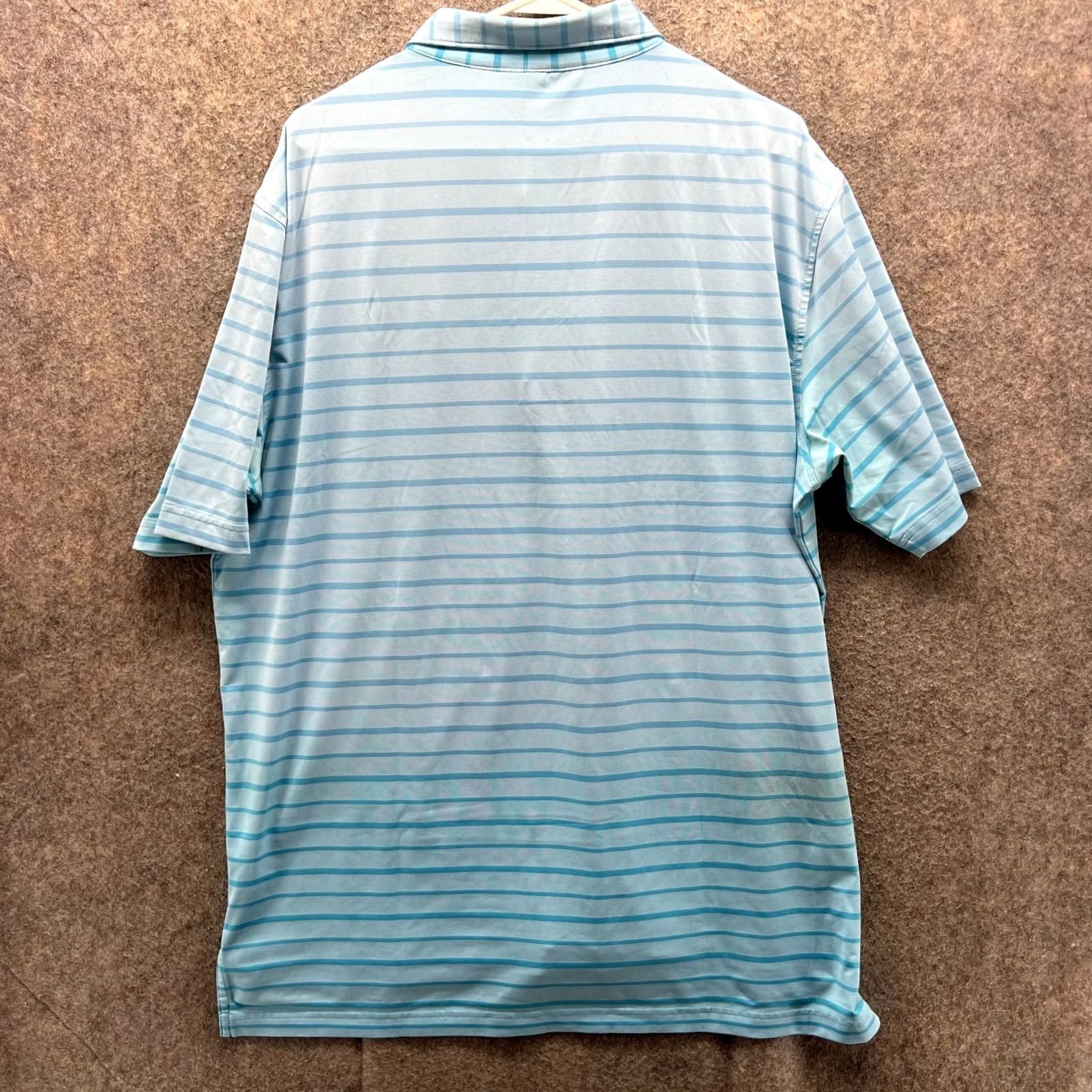Peter Millar VINTAGE? No — Peter Millar Polo Shirt Men Large Blue Striped Summer Comfort Palm Beach Golf Shirt 48 in Chest Modern? No Size US L / EU 52-54 / 3 - 2 Thumbnail