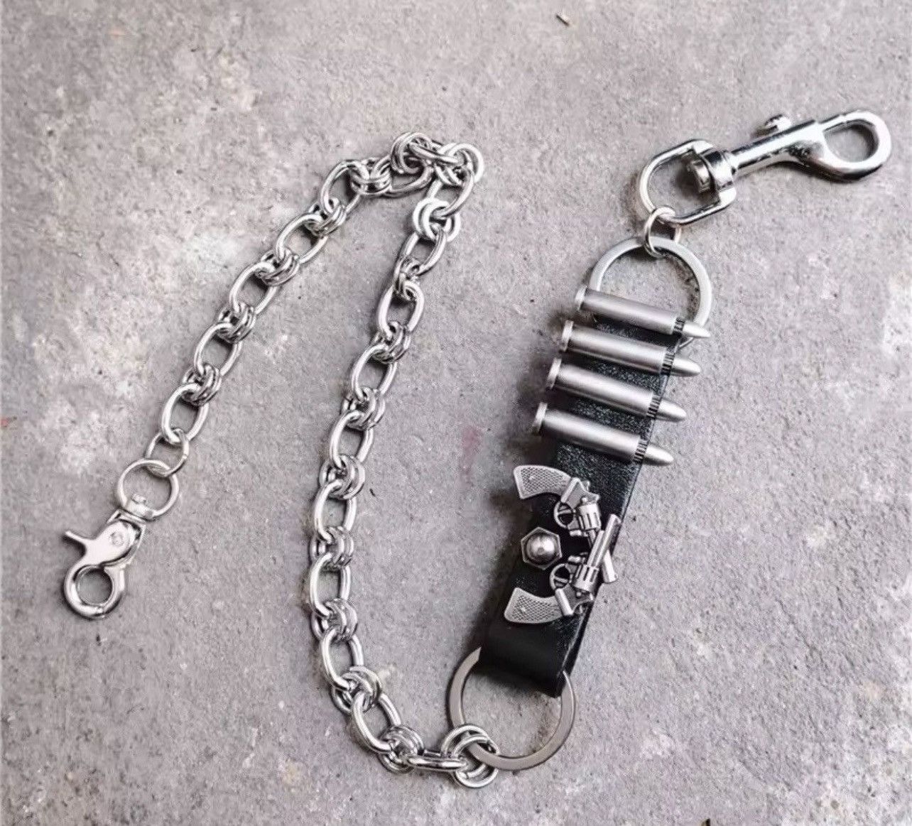 Jewelry Punk Bullet Belt Pants Chain Size ONE SIZE - 3 Thumbnail