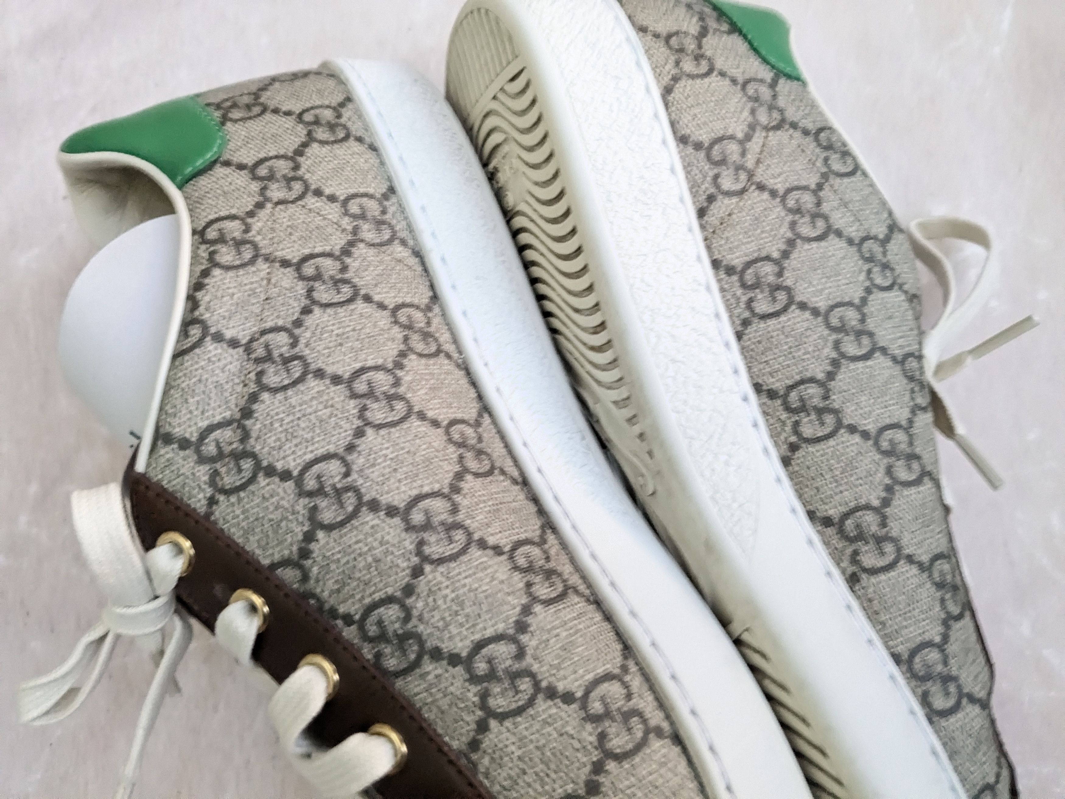 Gucci Gucci Ace Monogram Low 8.5 Canvas GG Logo Size US 8.5 / EU 41-42 - 10 Thumbnail