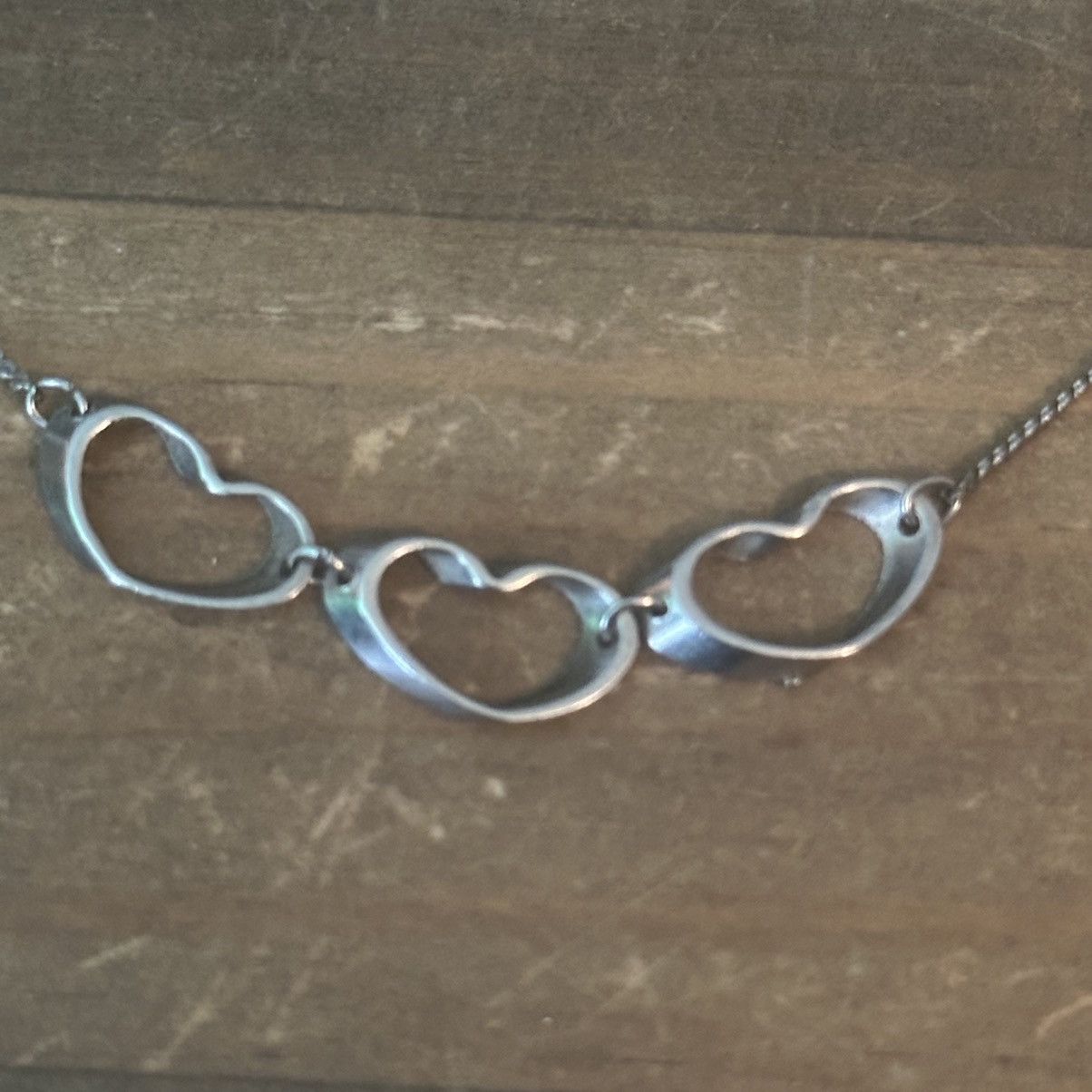 Vintage Vintage triple heart necklace Size ONE SIZE - 3 Thumbnail
