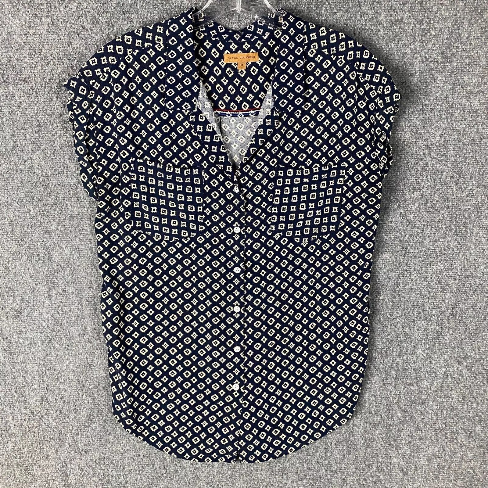 Other Jachs Girlfriend Button Up Top Women's Medium Rayon Casual M Size M / US 6-8 / IT 42-44 - 1 Thumbnail