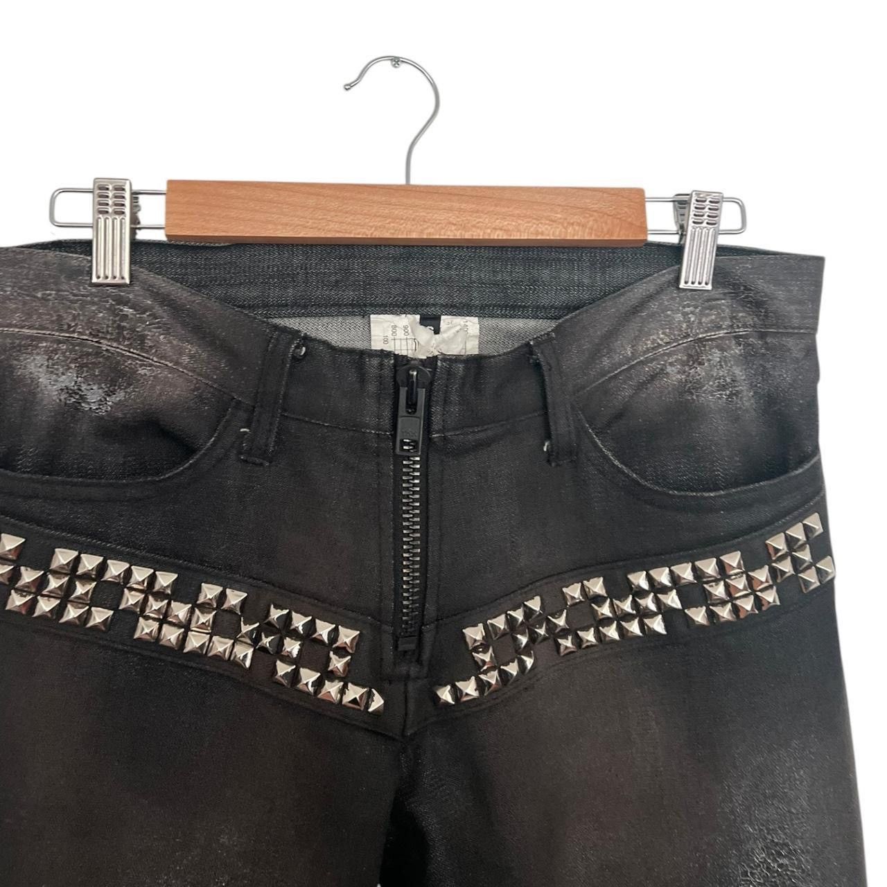 Japanese Brand Veronica arizona studded crack waxed denim Size US 30 / EU 46 - 2 Thumbnail