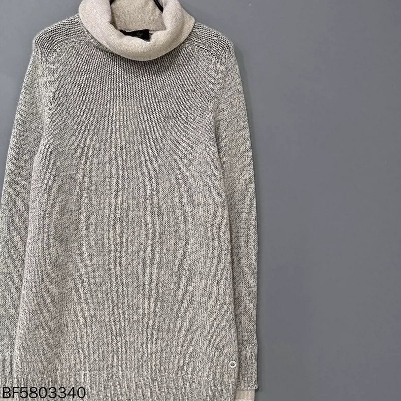 Loro Piana LORO PIANA Grey high collar baby cashmere cardigan Size US XS / EU 42 / 0 - 2 Thumbnail