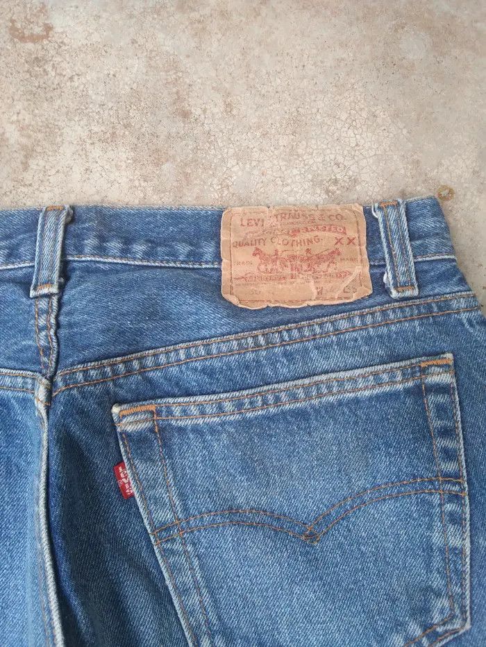 Levi's × Vintage 90s Vintage Levis 501 Made In USA 32x32 Size US 32 / EU 48 - 3 Thumbnail