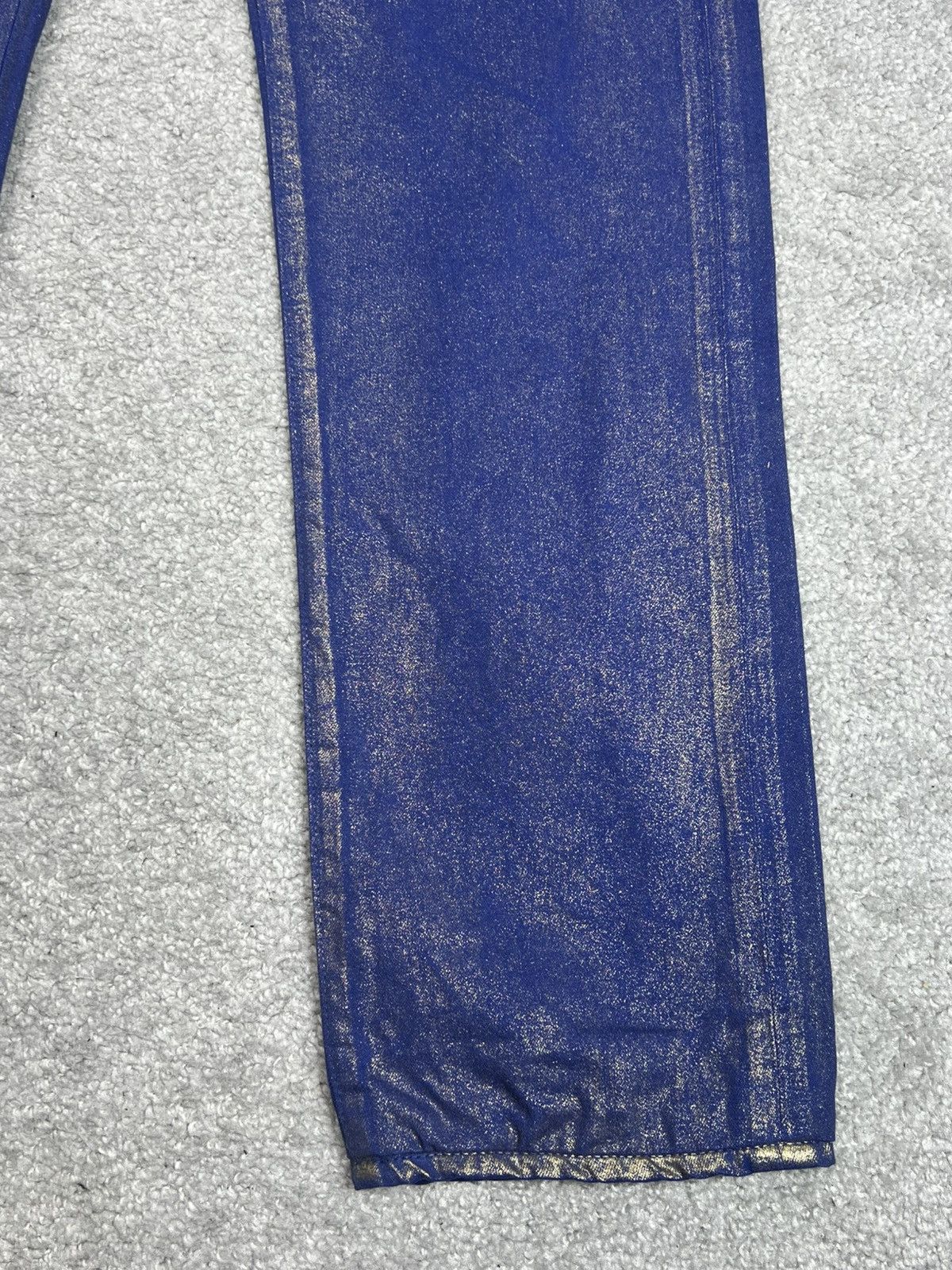 Dior SS09 DIOR HOMME “PLANISPHERE” Luster Gold Waxed Jeans Size US 30 / EU 46 - 5 Thumbnail
