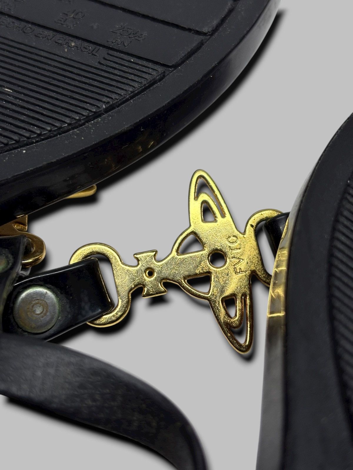 Vivienne Westwood Vivienne Westwood x Melissa Solar Orb Logo Black Sandals Size US 9 / IT 39 - 17 Thumbnail