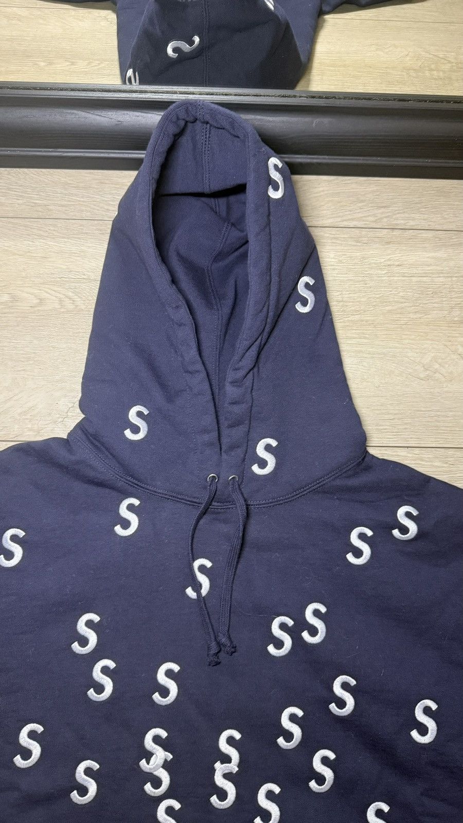 Supreme Rare New Navy Supreme Embroidered S All Over Print Hoodie Size US M / EU 48-50 / 2 - 4 Thumbnail