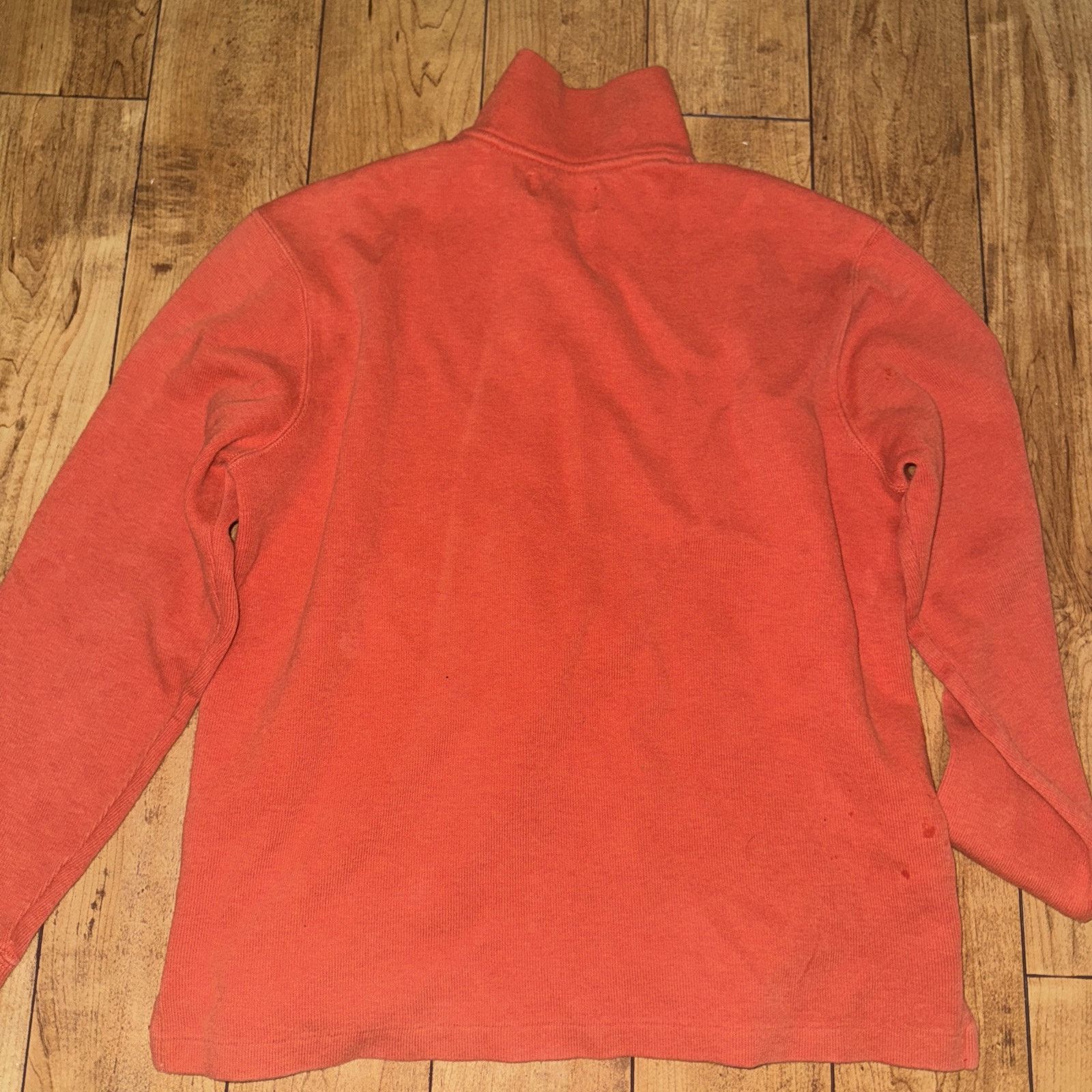 Ralph Lauren × Vintage Polo Ralph Lauren Quarter Zip Sweater Orange Medium 21x24 Size US M / EU 48-50 / 2 - 4 Thumbnail