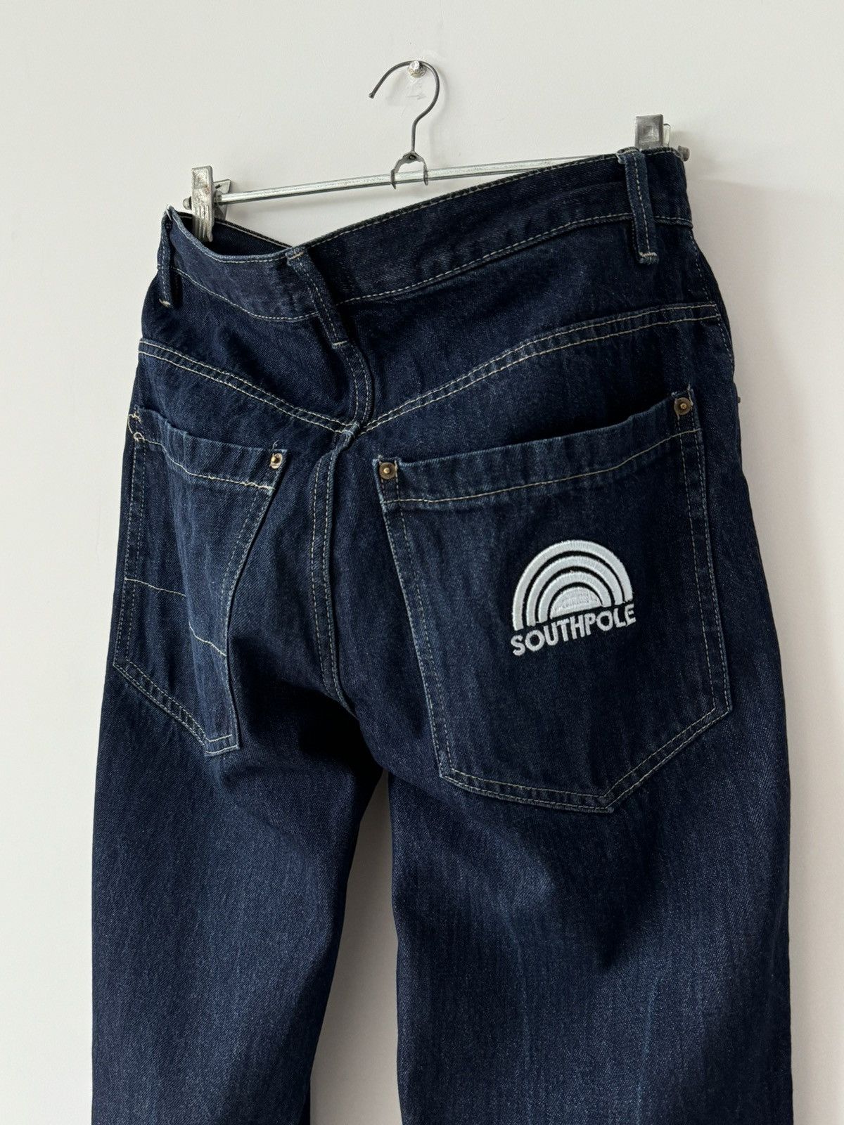 JNCO × Southpole × Vintage Vintage Southpole Dark Blue Washed Jeans Pants Size US 31 - 4 Thumbnail
