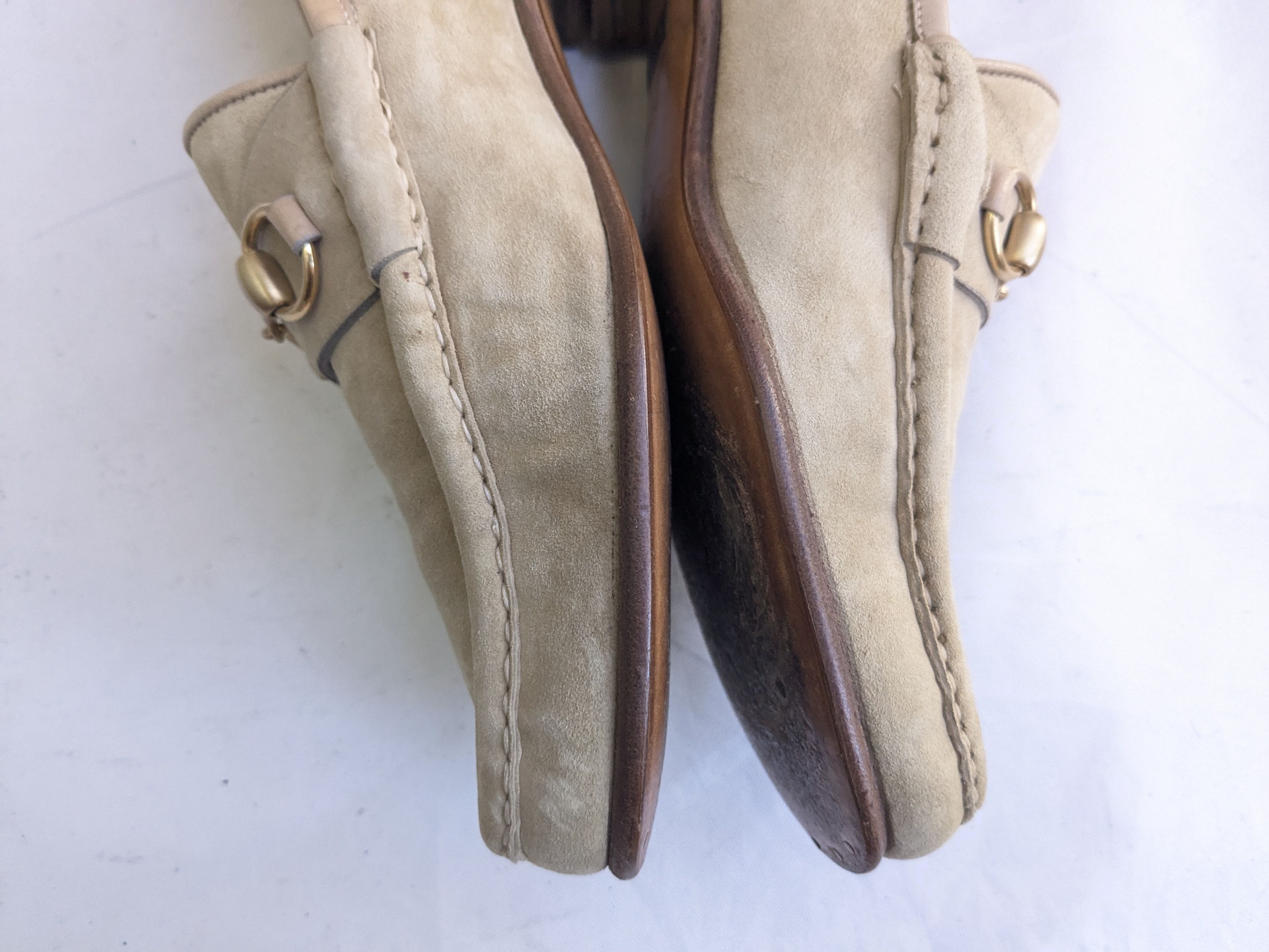 Gucci Gucci Horsebit Loafers 9.5 Beige Suede Leather Size US 9.5 / EU 42-43 - 7 Thumbnail