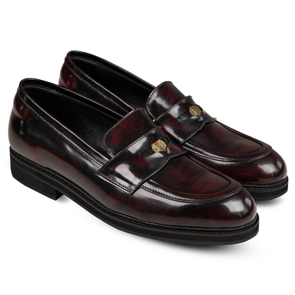 Genuine Leather Mens Quinn Penny Maroon Loafer Size US 11 / EU 44 - 1 Thumbnail