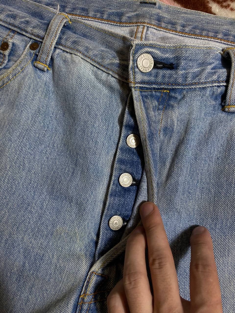 Levi's × Vintage Vintage 1998 Levi's 501 Vintage Denim Distressed Wash Jeans Size US 38 / EU 54 - 3 Thumbnail