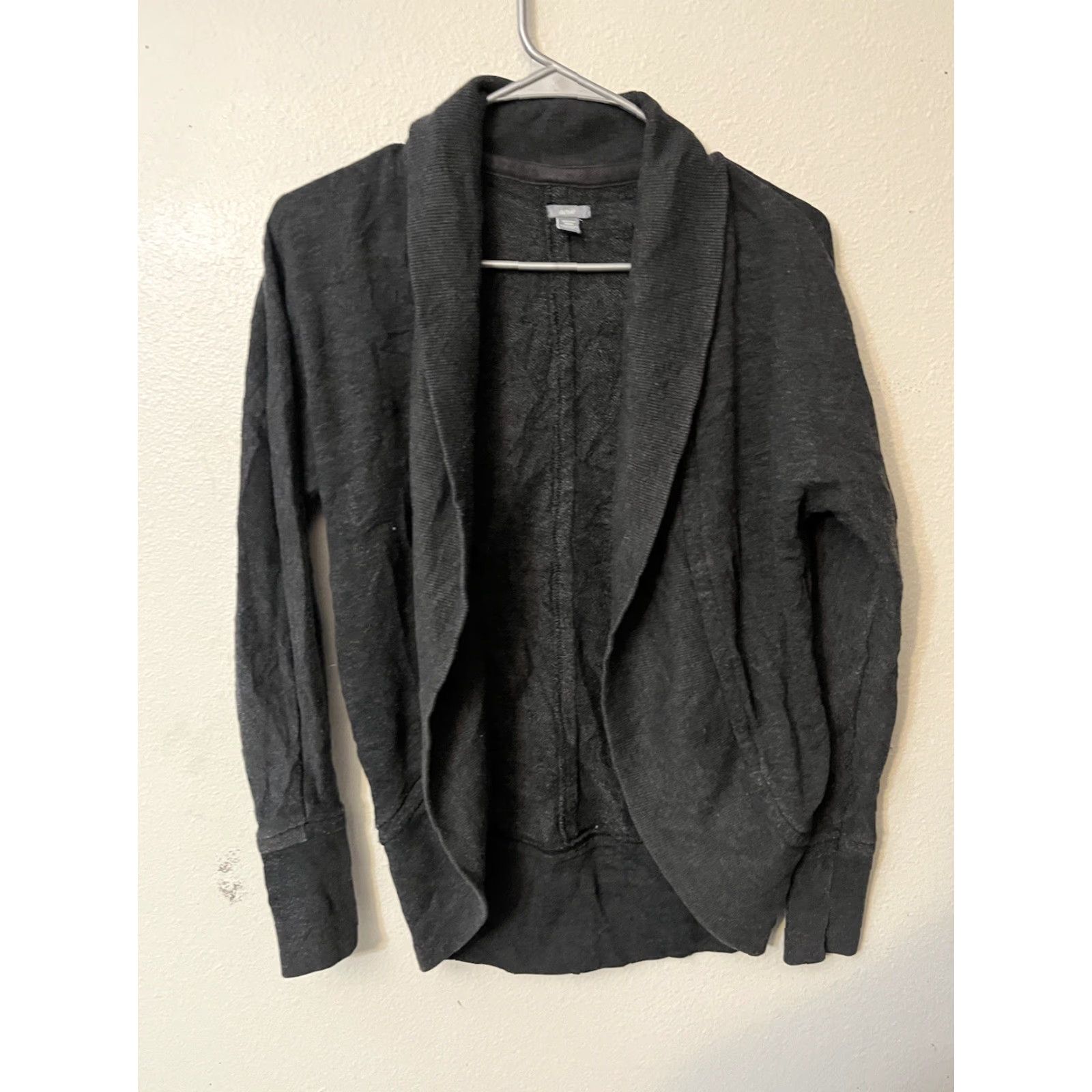 Vintage Aerie Cardigan Knit Open Front Casual Sweater Women's XXS Gray Crew Neck Long Sleeve Wool Blend Buttons Vintage No Size XXS / US 00 / IT 34 - 2 Thumbnail