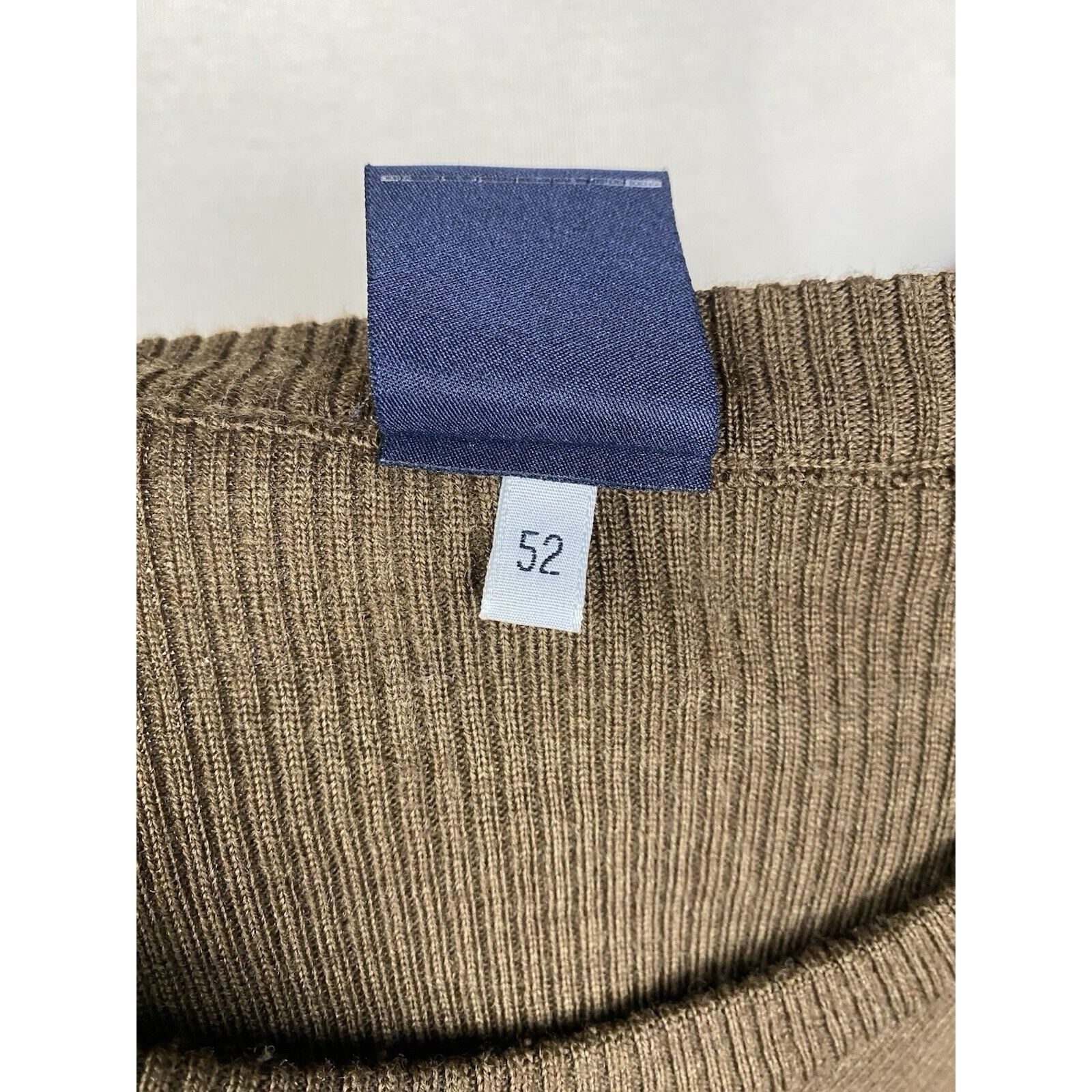 Dolce & Gabbana Dolce&Gabbana VTG Striped Men's Brown Wool Crewneck Sweater Size US L / EU 52-54 / 3 - 10 Thumbnail