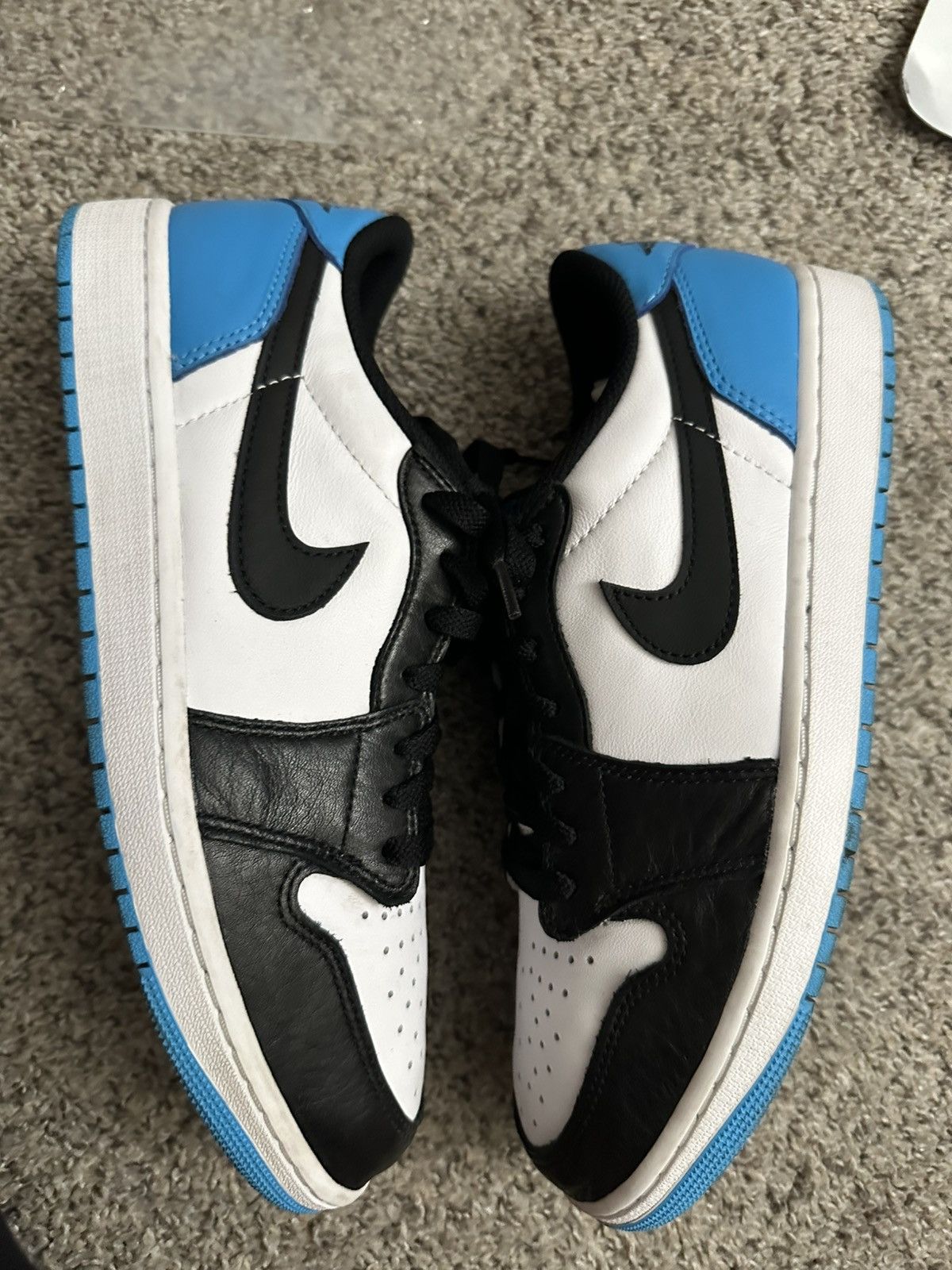 Air jordan 1 low unc powder white blue black OG - size 10.5
