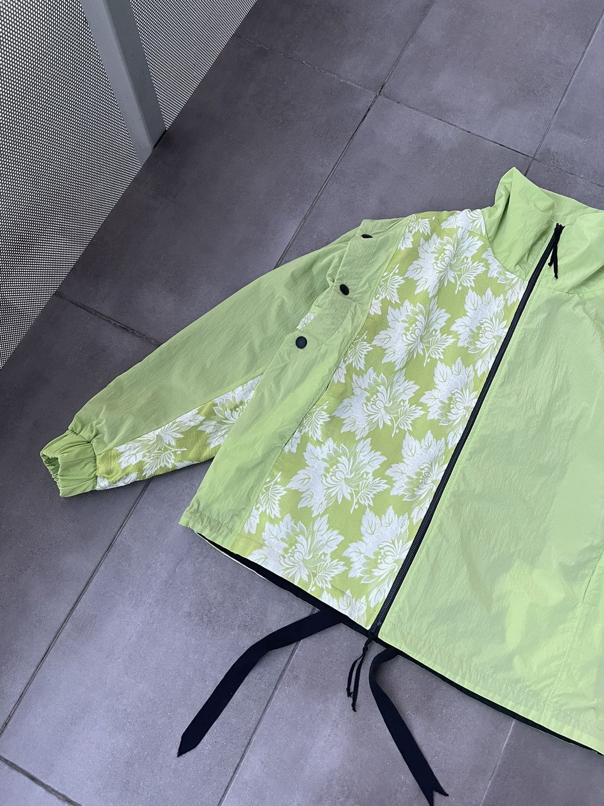 Japanese Brand !DS! AW22 Zsigmond Kassa Acid Green Jacket Coat Size US M / EU 48-50 / 2 - 14 Thumbnail