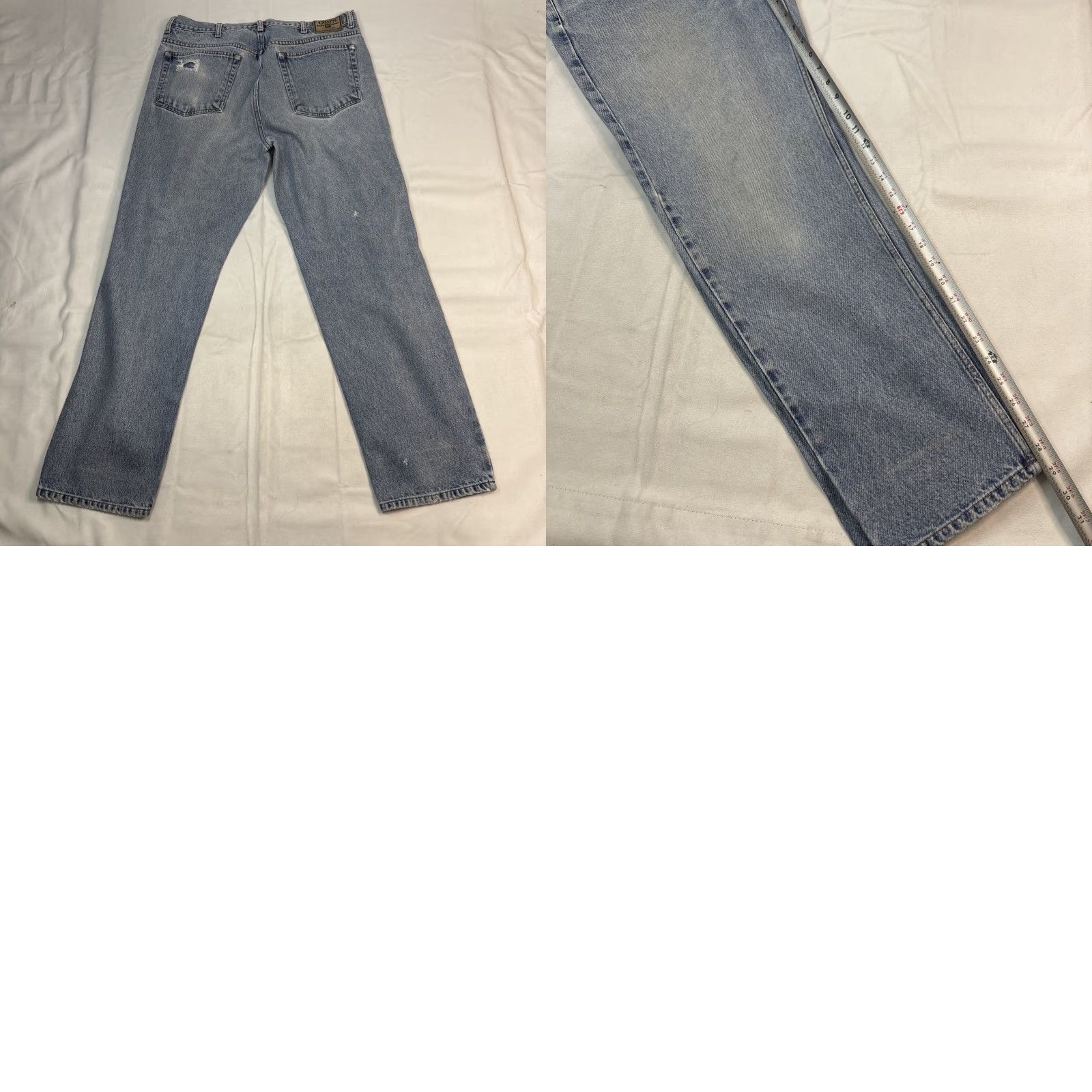 Chaps VINTAGE Chaps Ralph Lauren Jeans Men 36x30 Wide-Leg Distressed Blue Distressing Wide-Leg Jeans Men's 36 Inseam 30 Gender: Mens Size US 36 / EU 52 - 9 Thumbnail