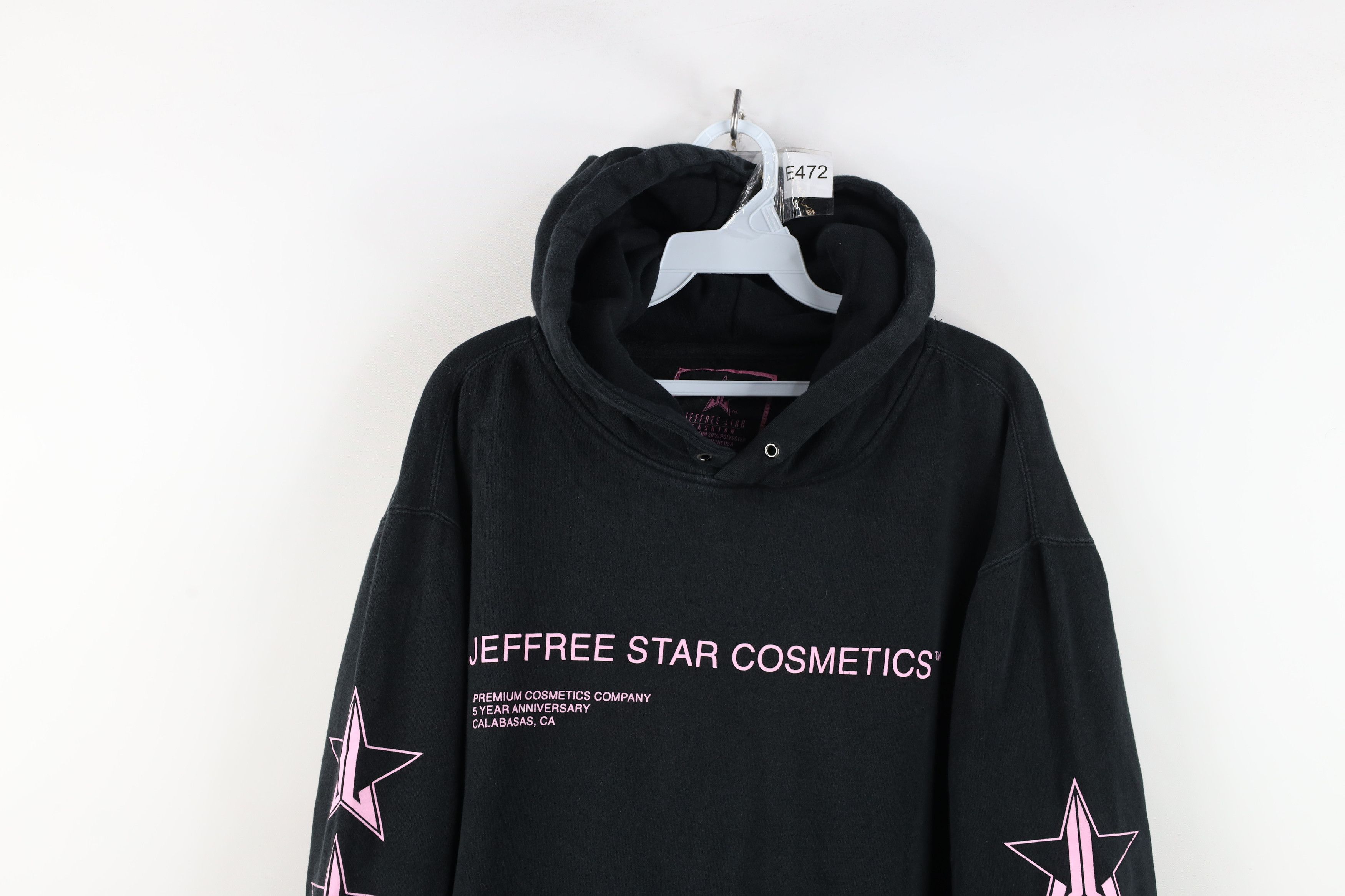 Vintage Jeffree Star Cosmetics Spell Out Calabasas Hoodie Sweatshirt Size L / US 10 / IT 46 - 2 Thumbnail