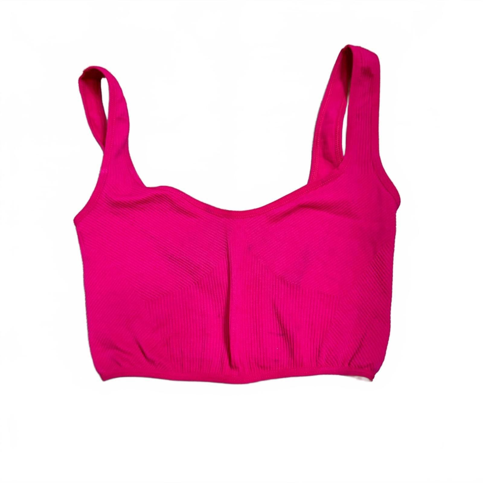 Urban Outfitters Urban Outfitters Seamless Hot Pink Bralette Top- Size M/L Size M / US 6-8 / IT 42-44 - 3 Thumbnail