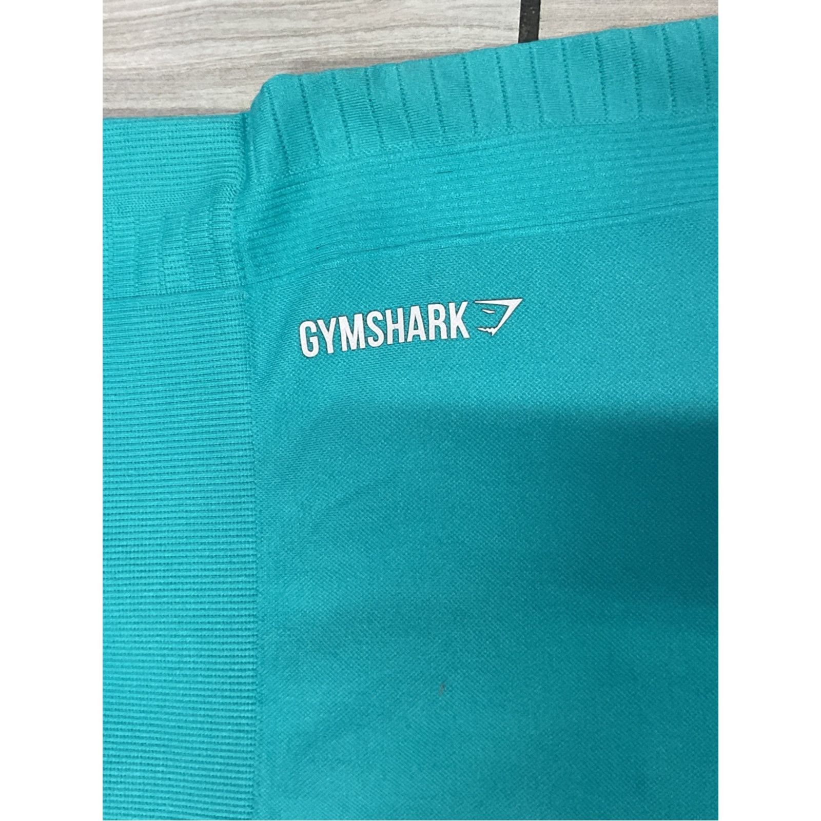 Gymshark Gymshark Teal Seamless High Waisted Leggings Size 28" / US 6 / IT 42 - 4 Thumbnail