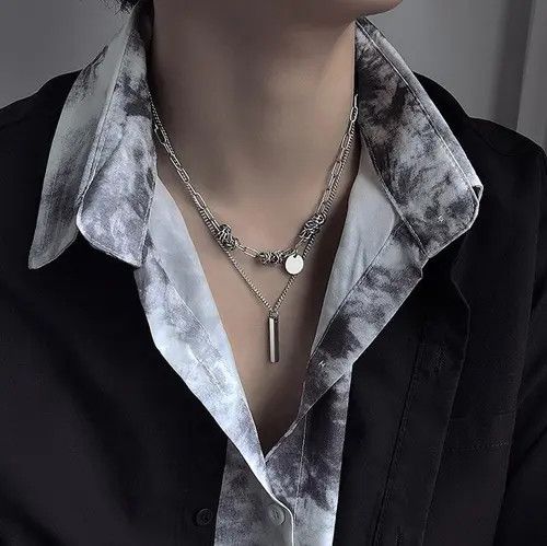 Jewelry Trendy Layered Silver Necklace Size ONE SIZE - 6 Thumbnail