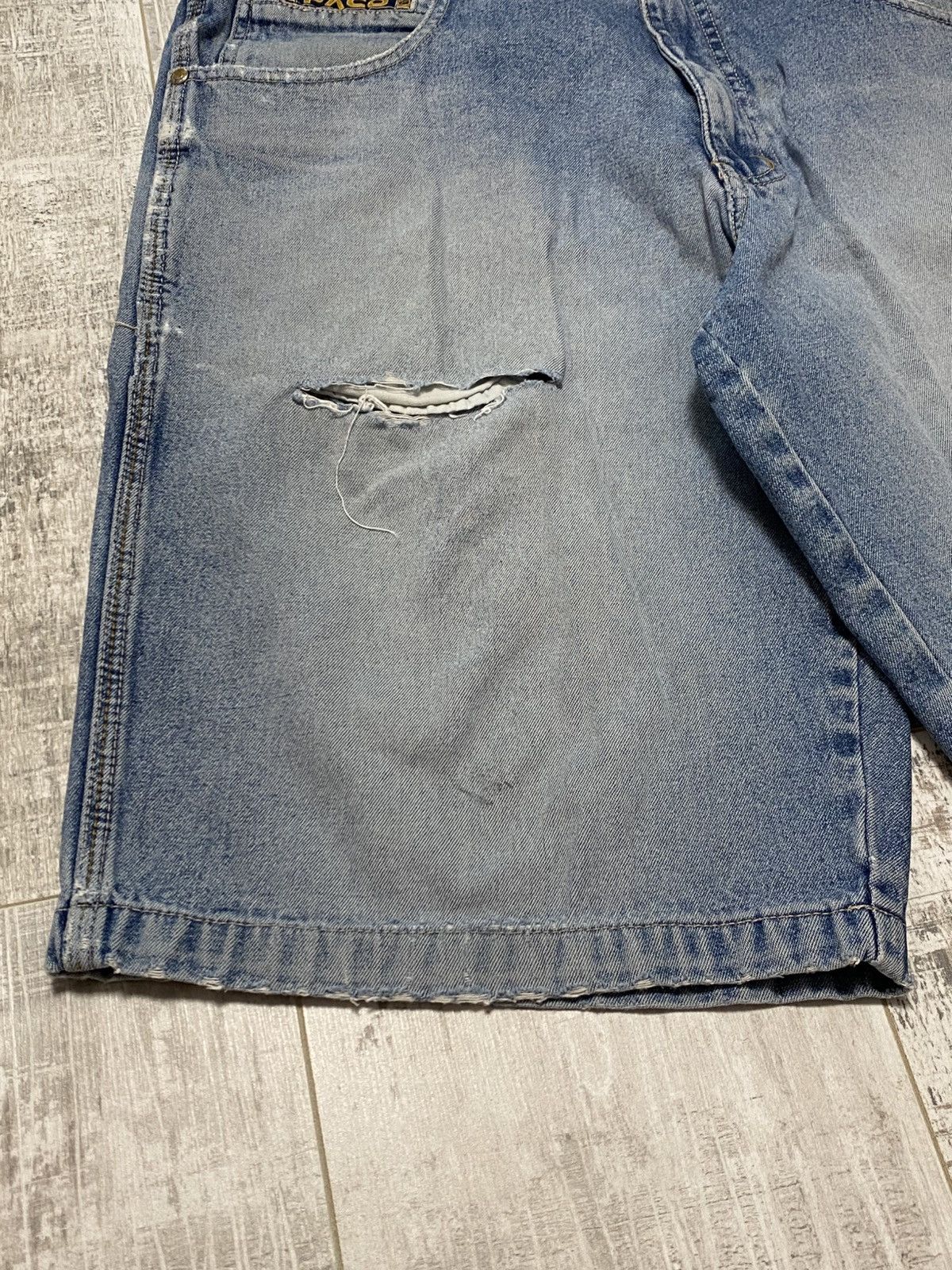 Vintage 💥VINTAGE PACO DISTRESSED DENIM SHORTS BAGGY Size US 32 / EU 48 - 5 Thumbnail