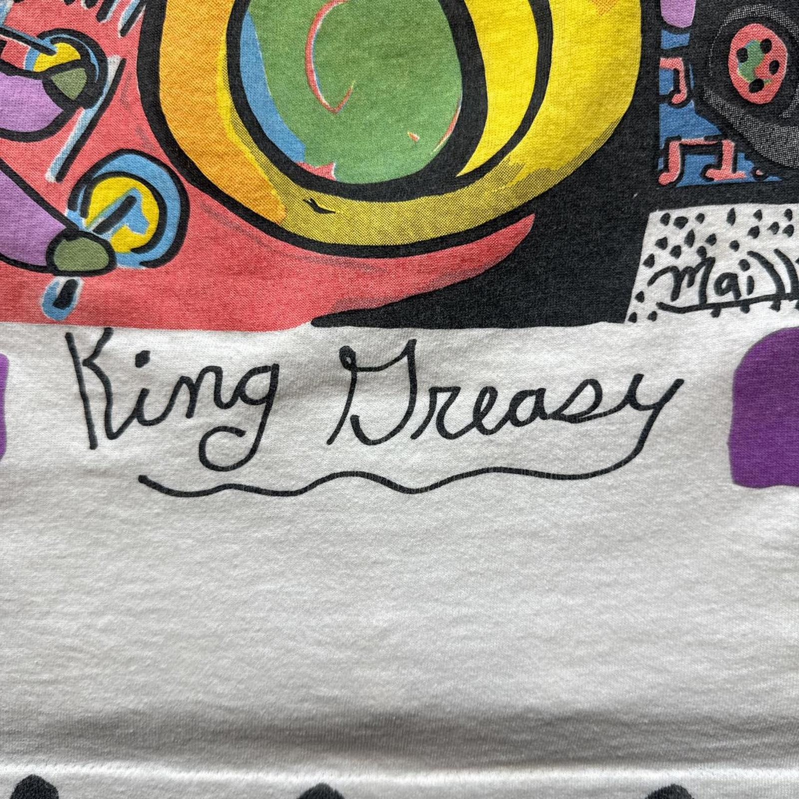 Fruit Of The Loom Myles Maillie "King Dreasy" Music Jazz Pop 1988 T-Shirt Size US XL / EU 56 / 4 - 5 Thumbnail